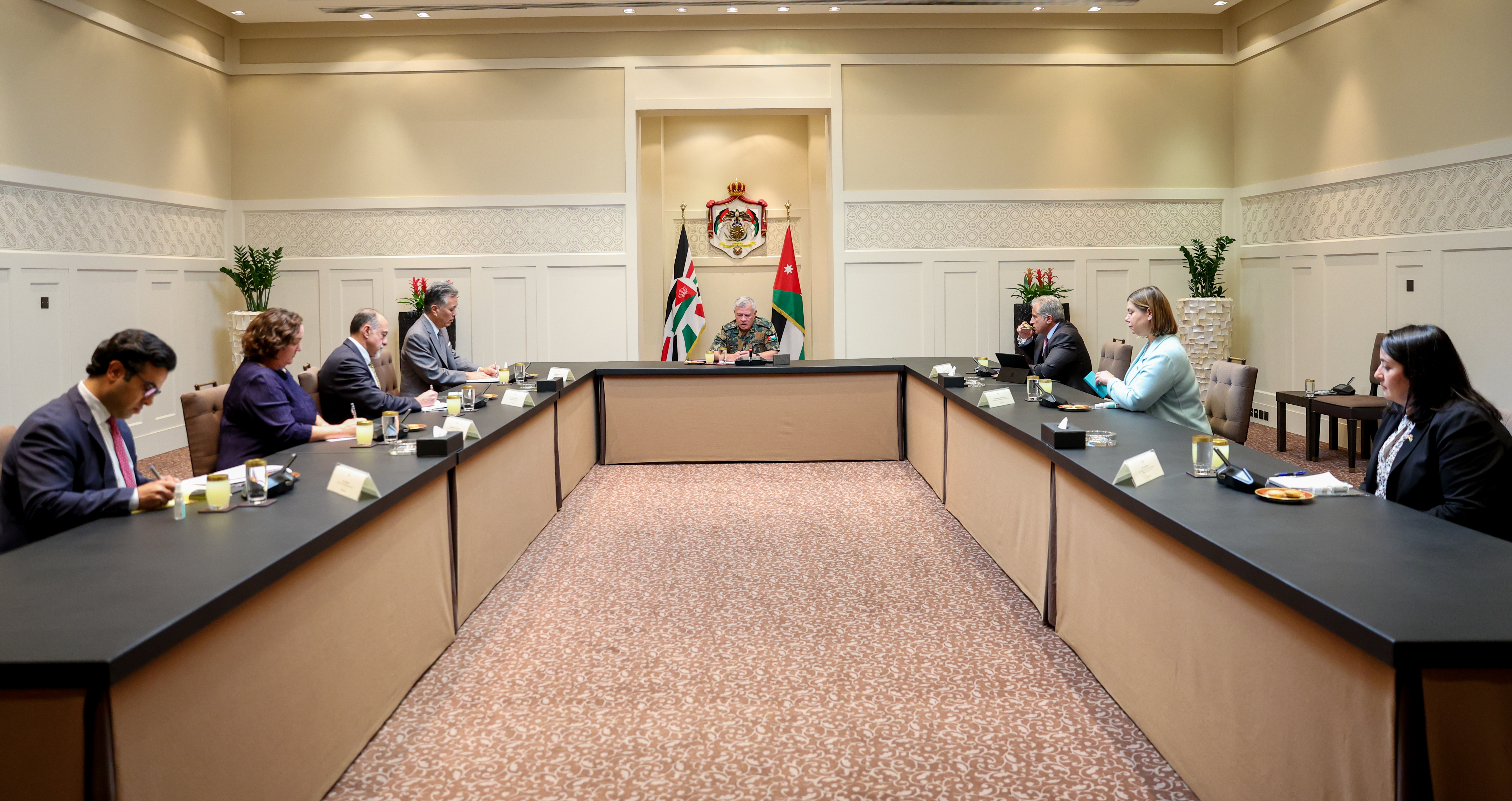 King receives US congressional delegation