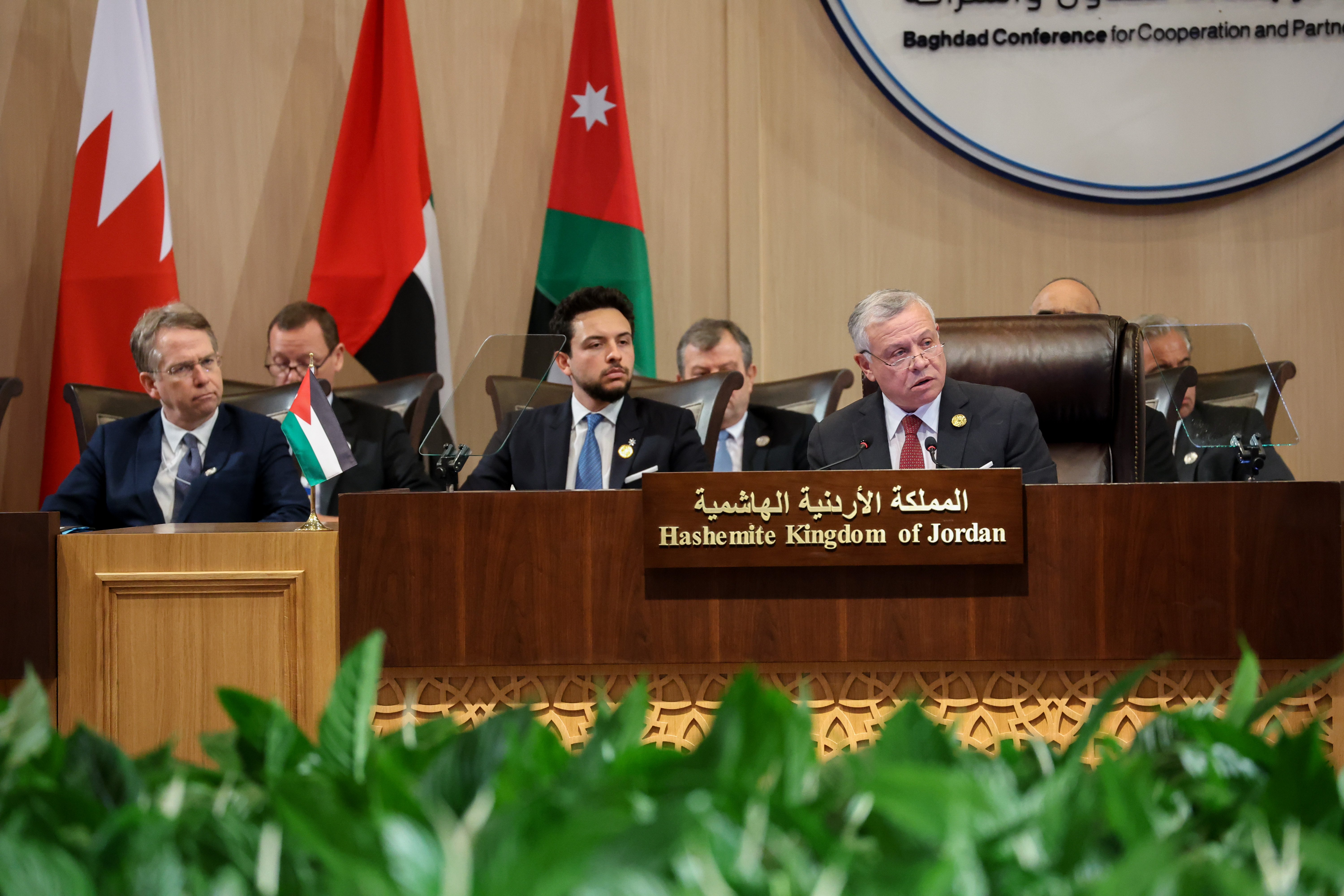 King delivers remarks at second Baghdad Conference