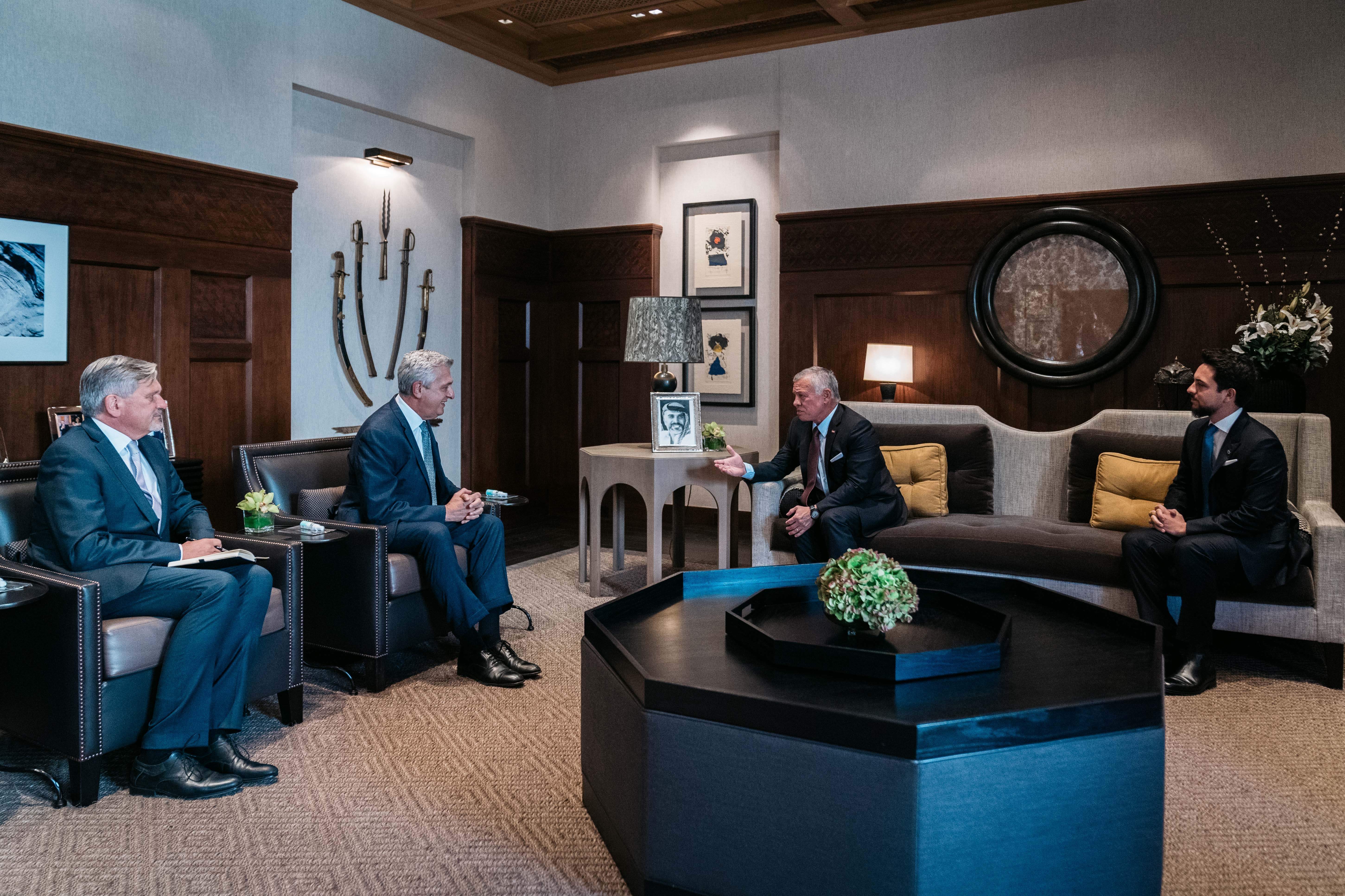 King receives UN High Commissioner for Refugees