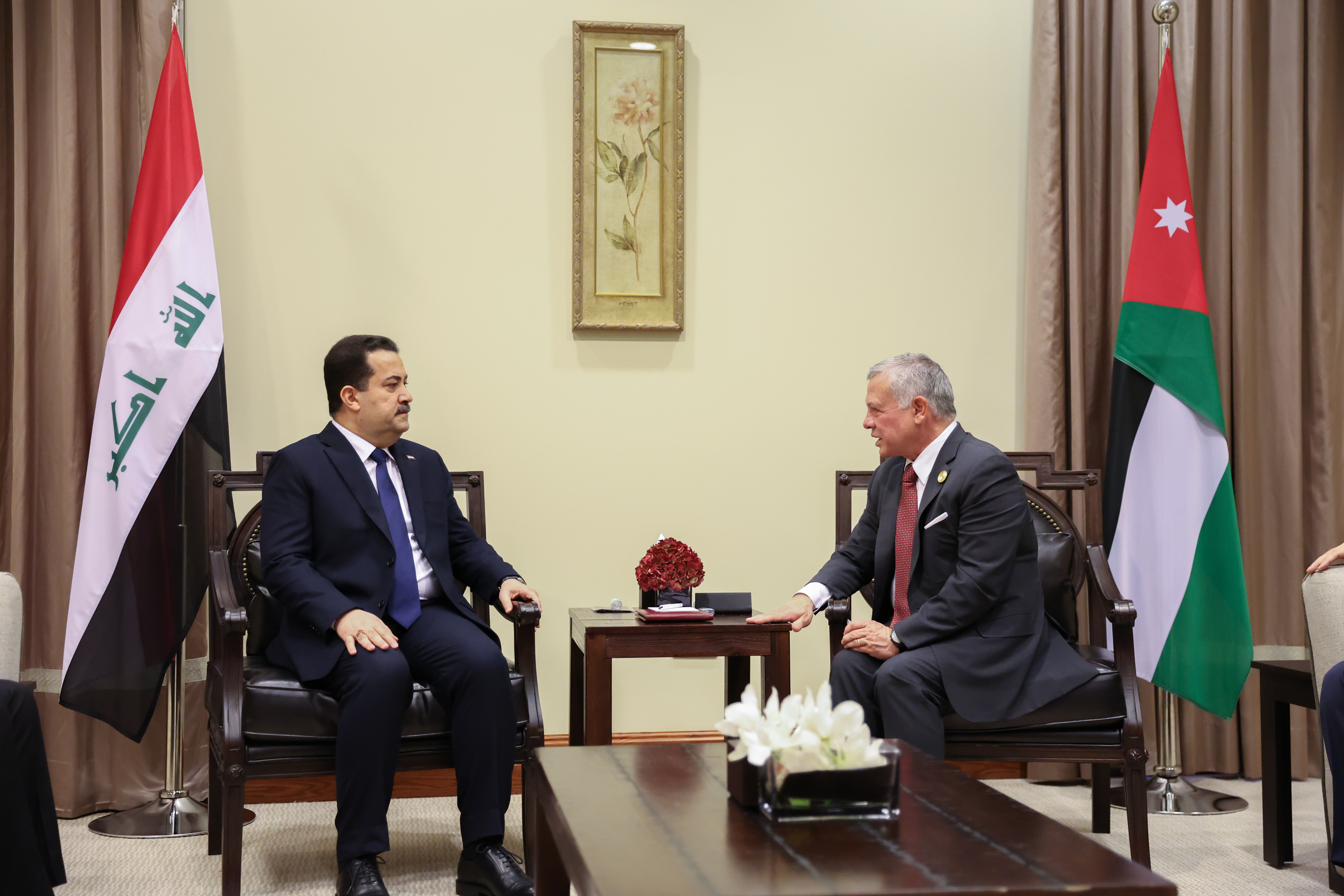King meets Iraq PM
