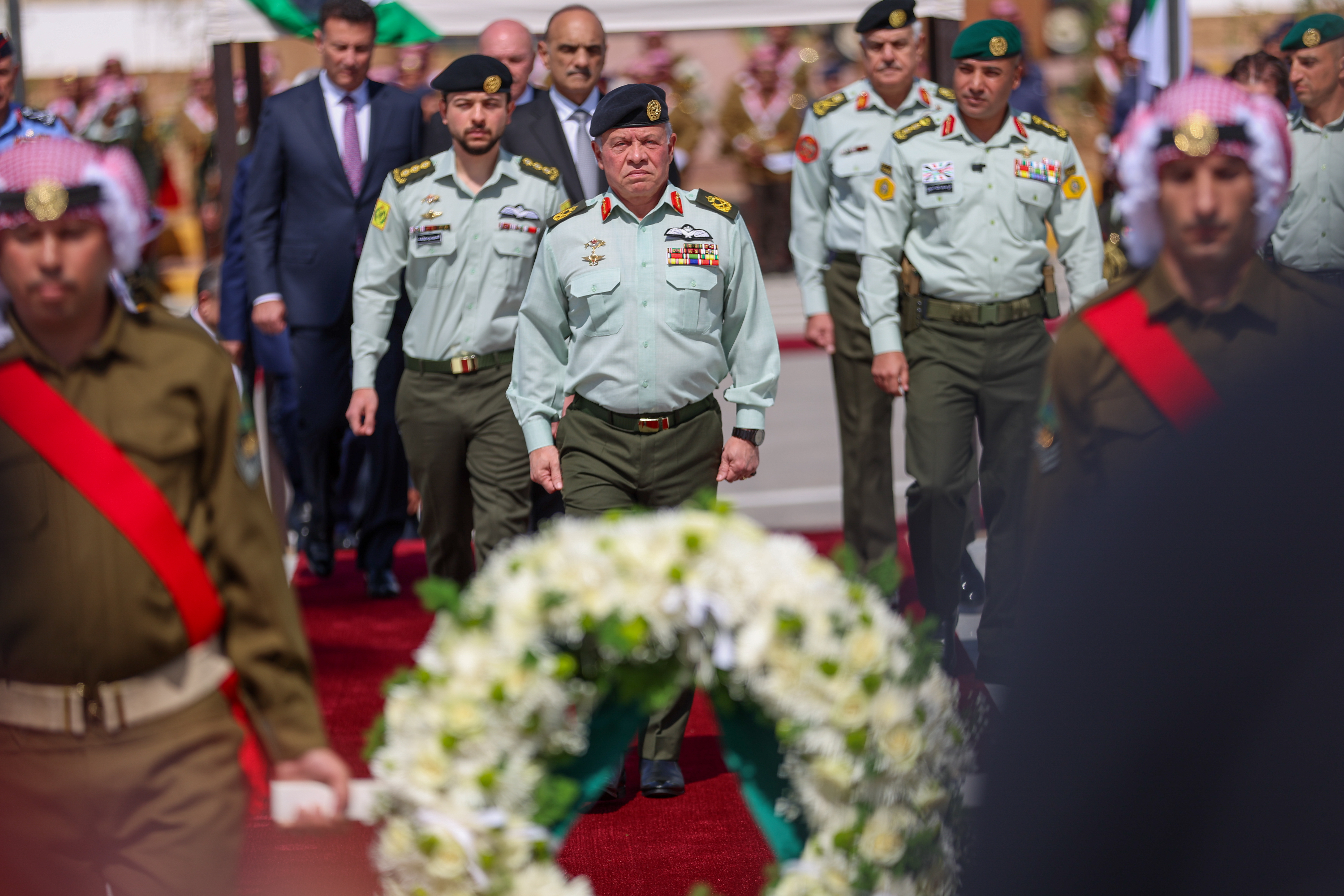 King attends JAF ceremony marking Al Karamah Battle&rsquo;s 56th anniversary
