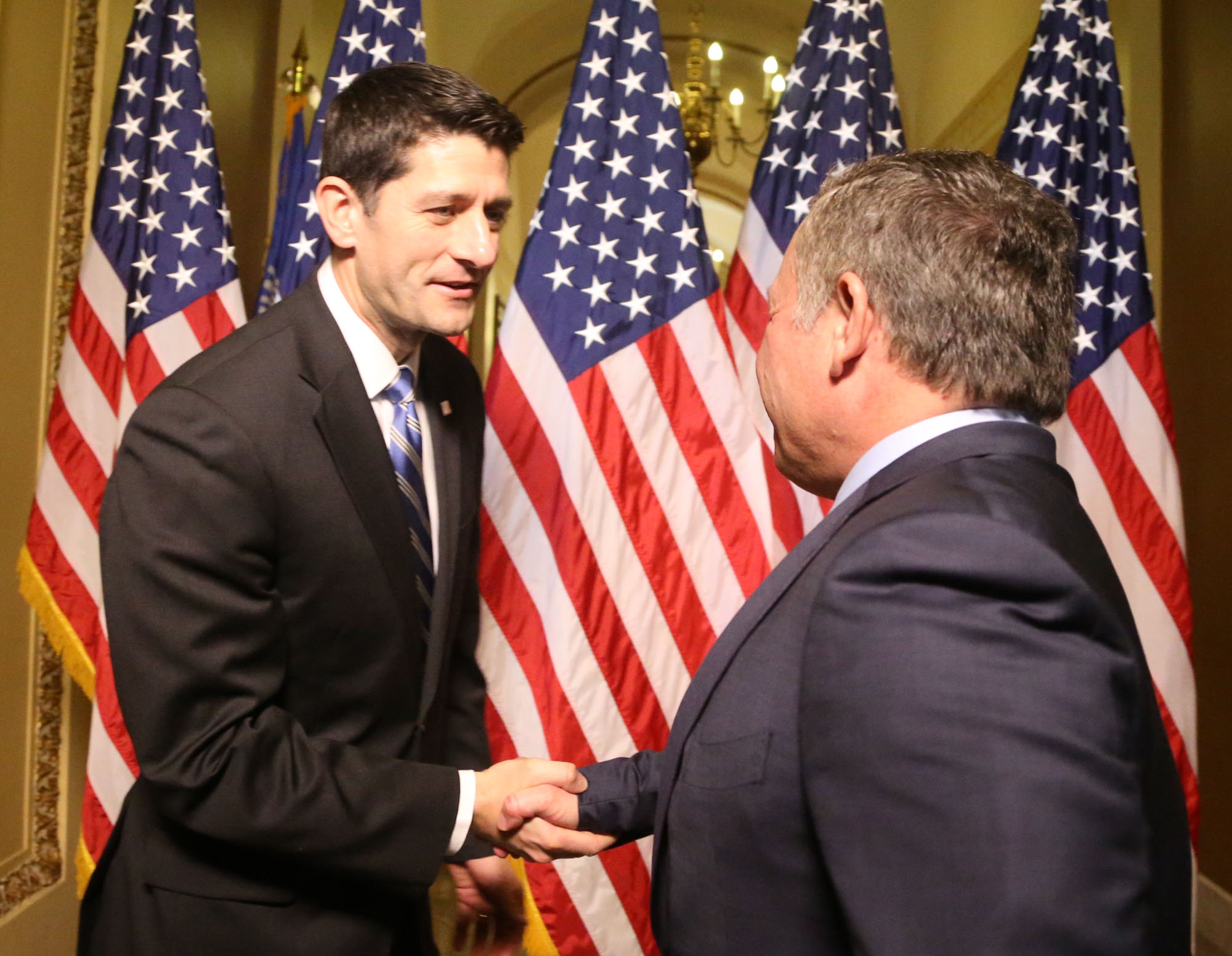 King meets US Congress members