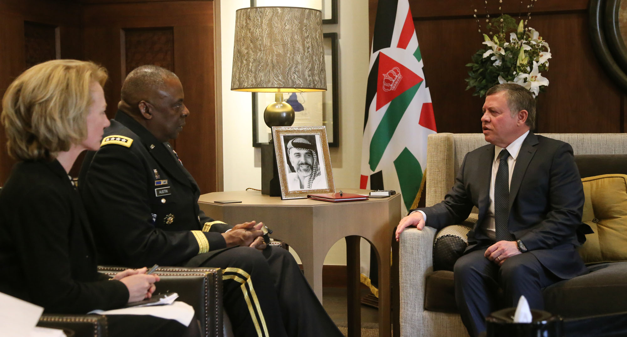 King meets top US general