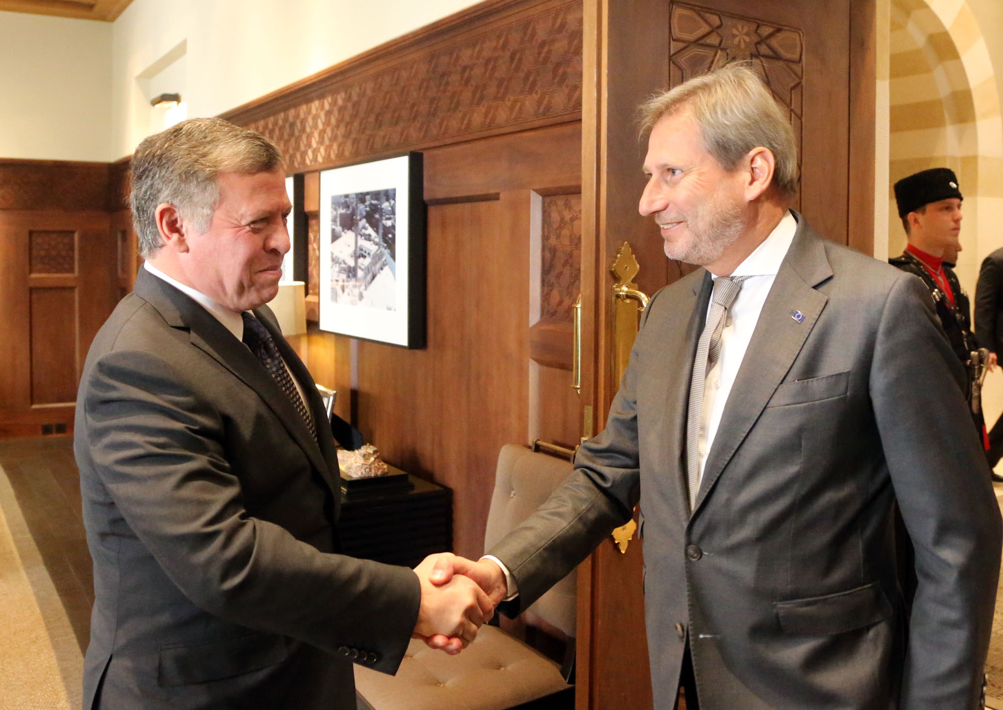 King meets EU Commissioner for European Neighbourhood Policy and Enlargement Negotiations
