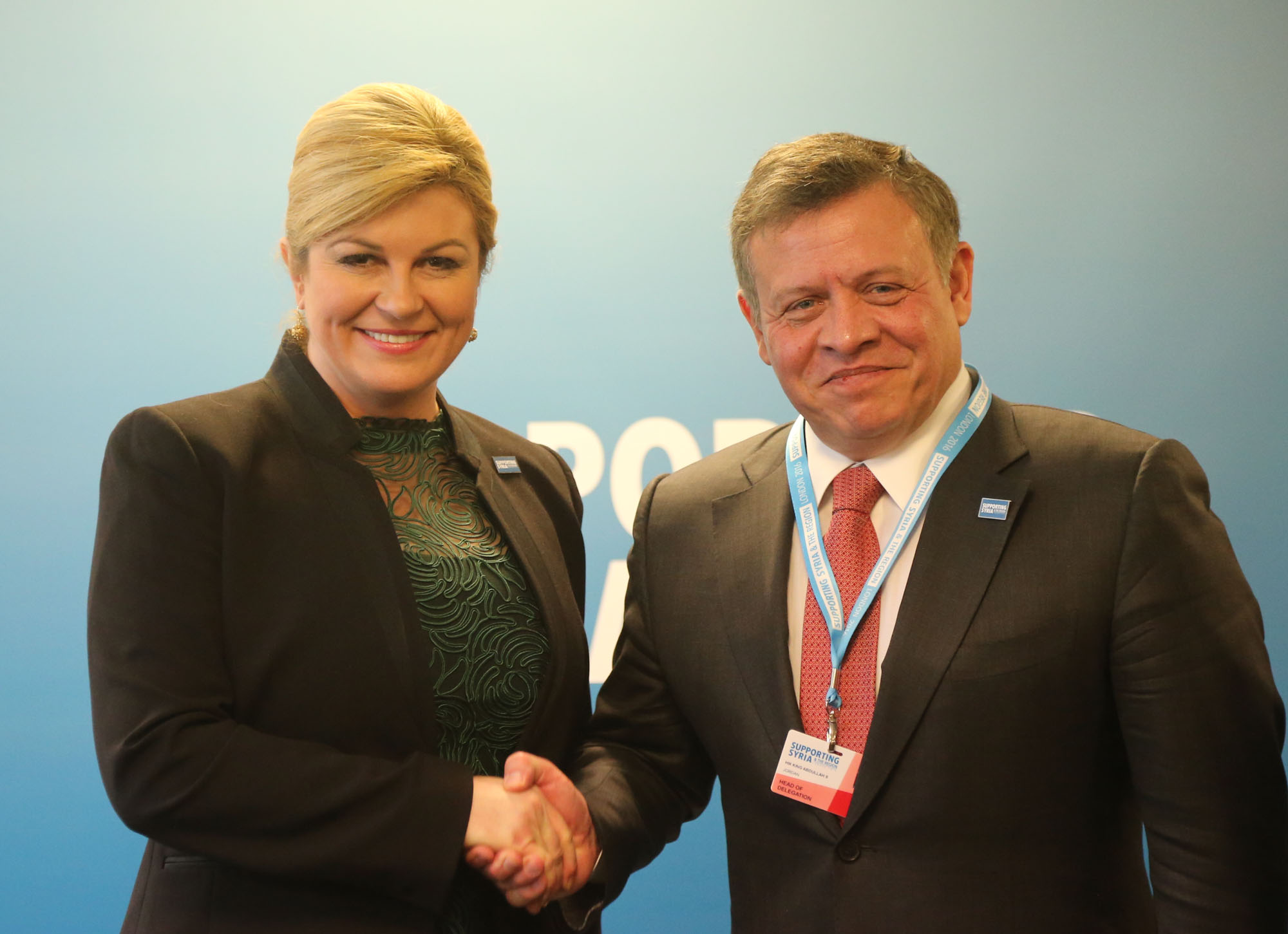 King meets heads of states, officials at the sideline of London donor conference