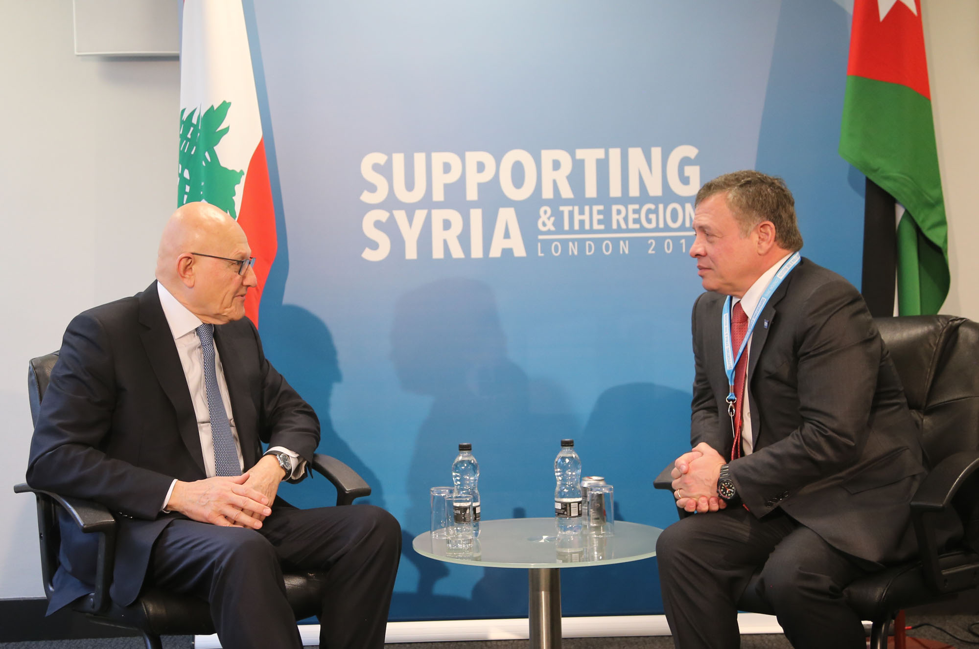 King, Lebanese PM discuss Mideast
