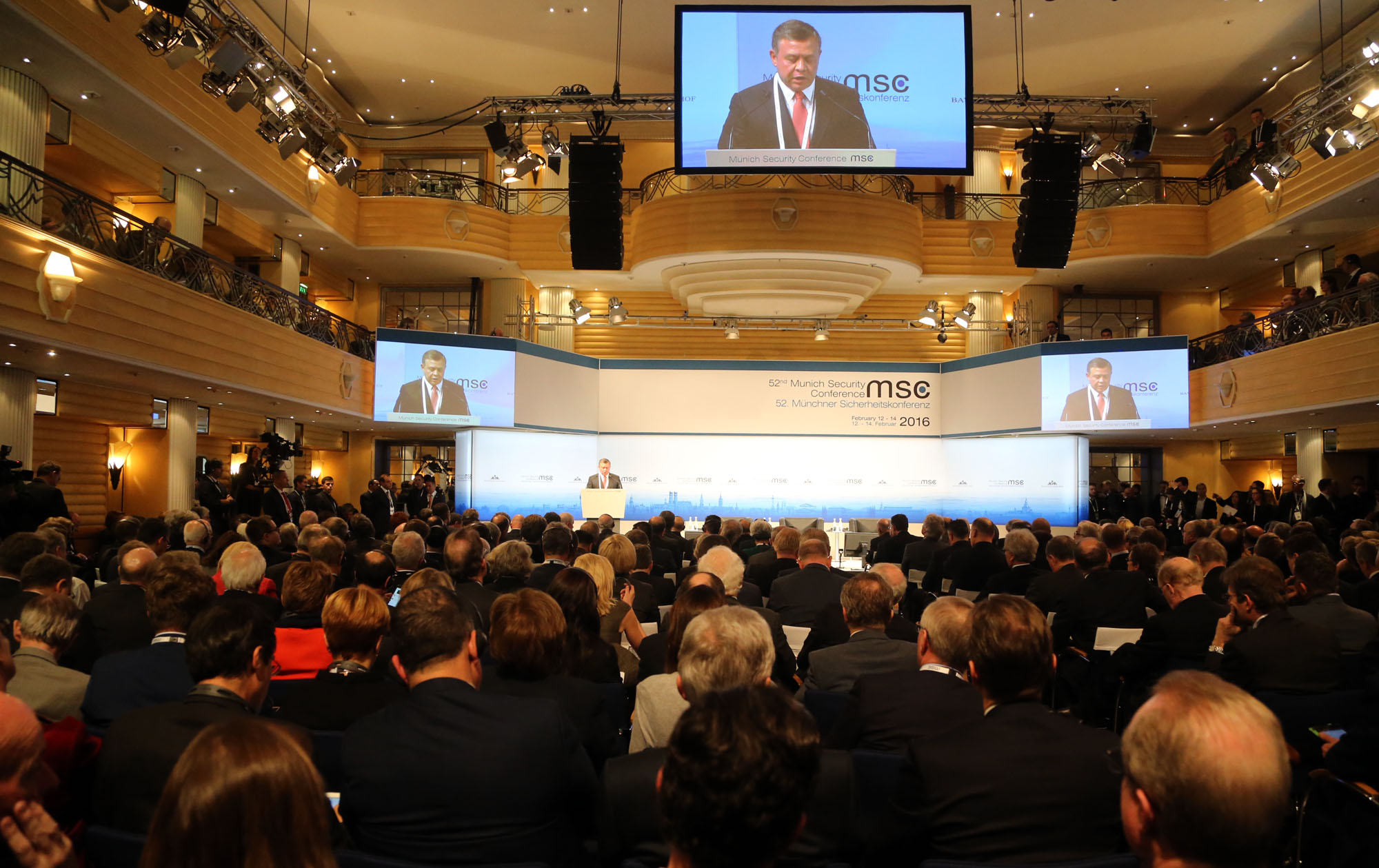King delivers keynote speech at Munich Security Conference