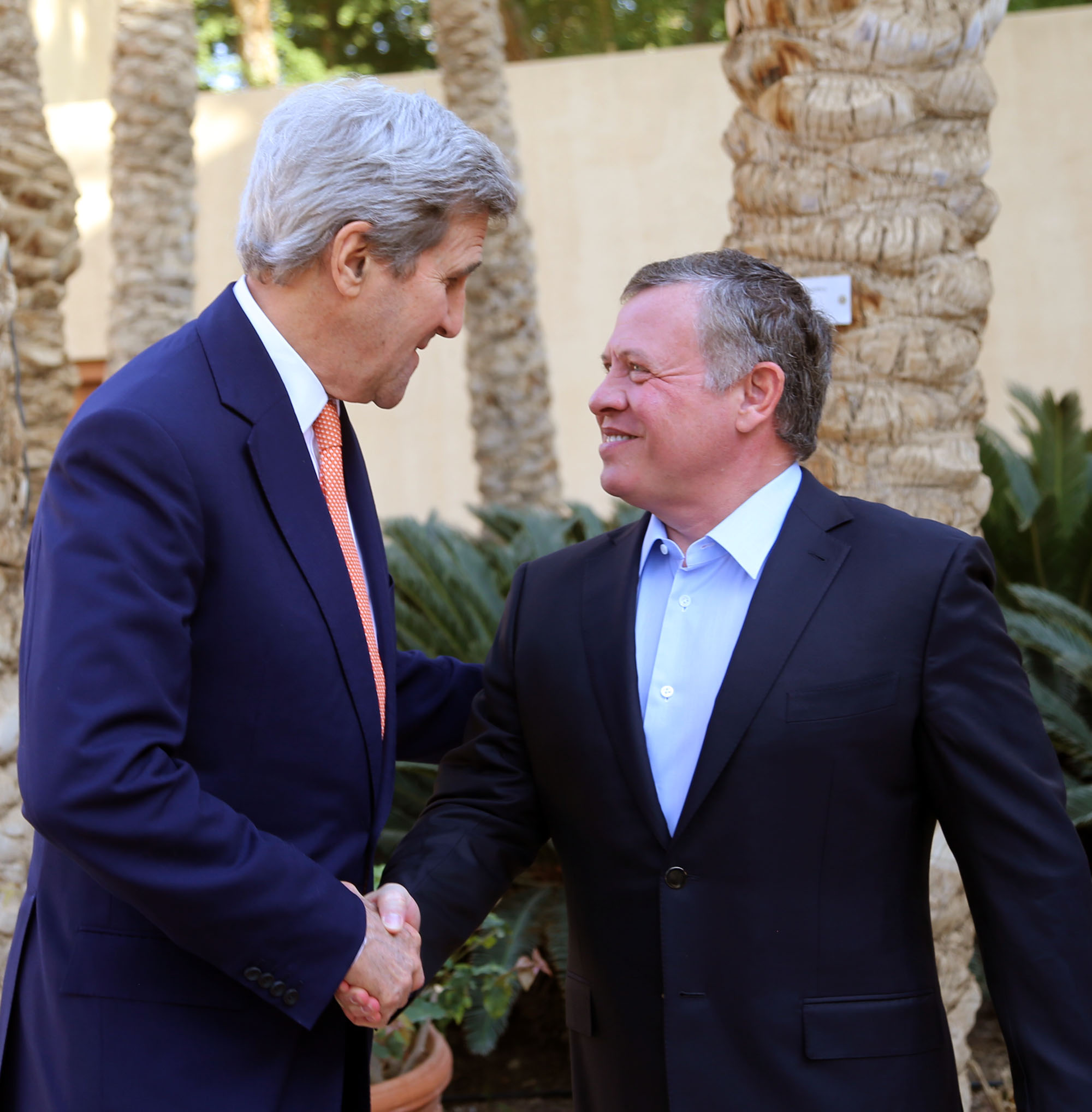 King meets US secretary of state