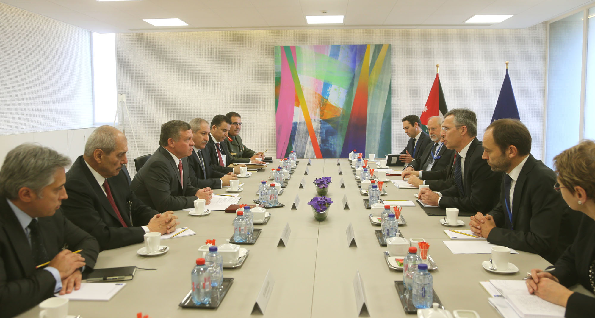 King meets senior EU officials