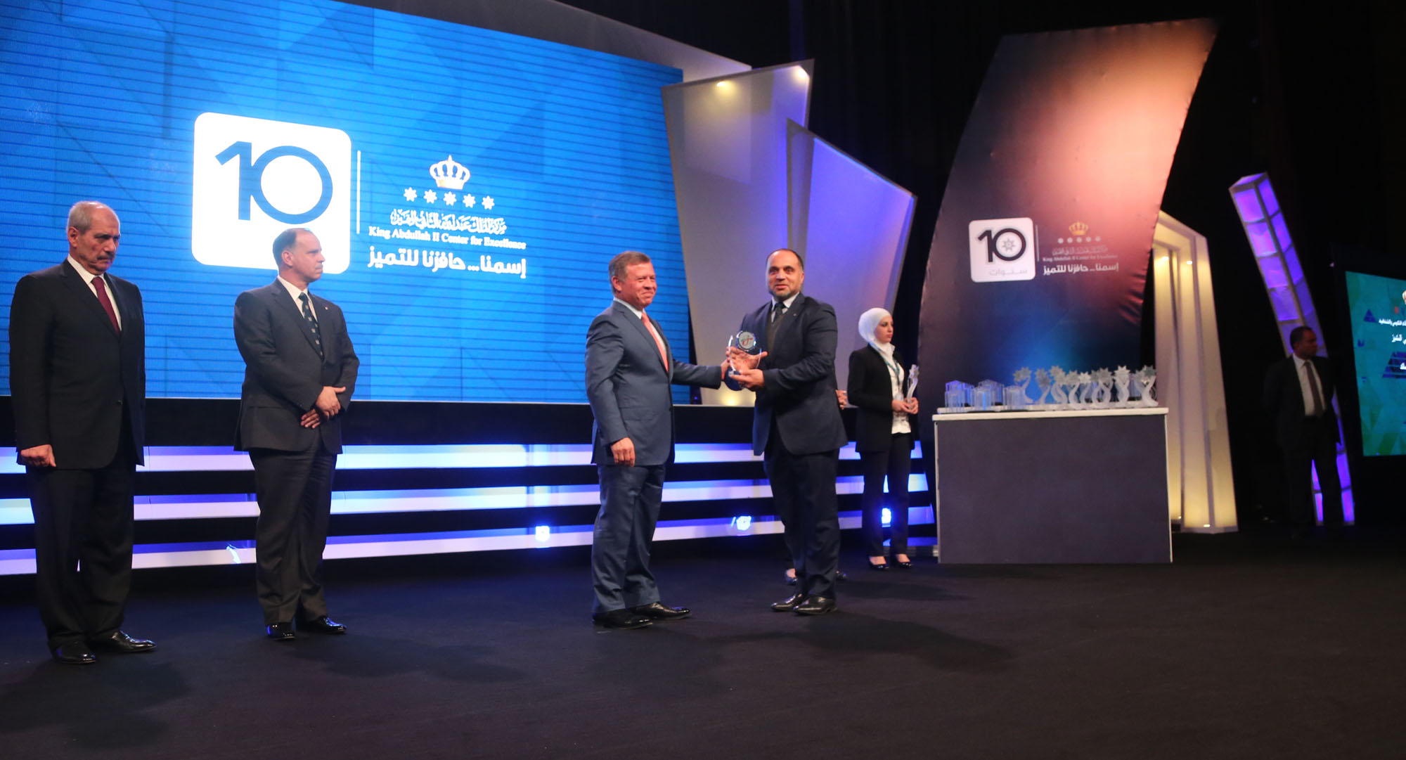 King honours winners of excellence awards