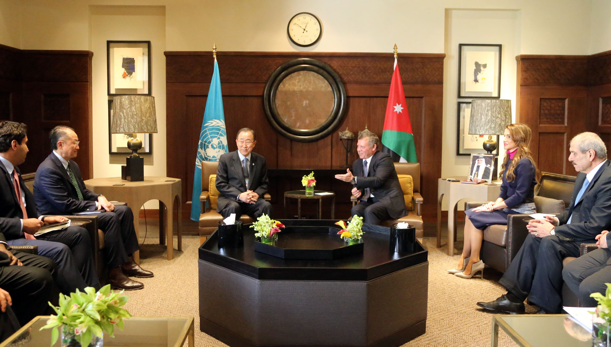 King meets UN Secretary General, WB president