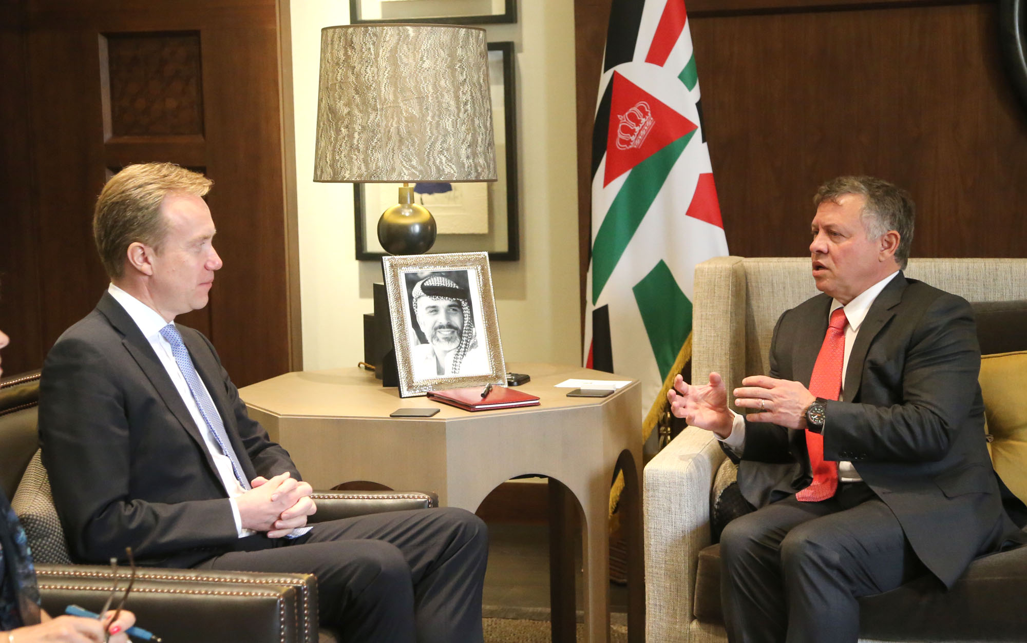 King receives Norway, Belgium FM