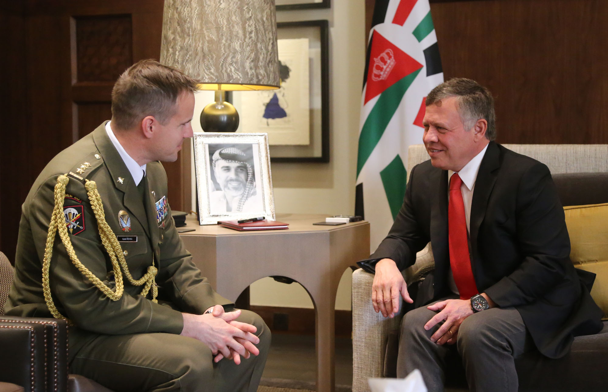 King receives military officials participating in SOFEX
