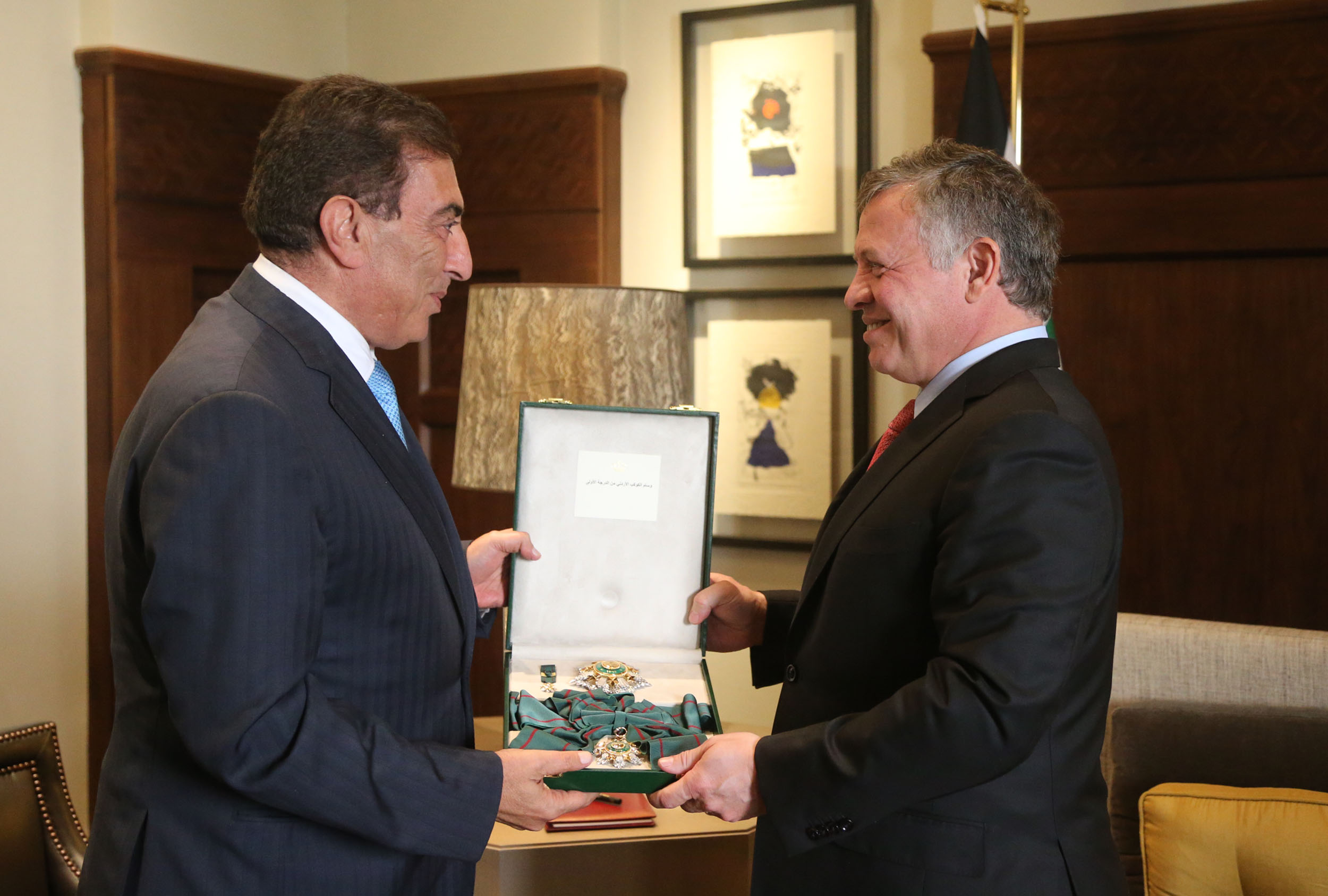 King honors Parliament Speaker, MBC Group chairman