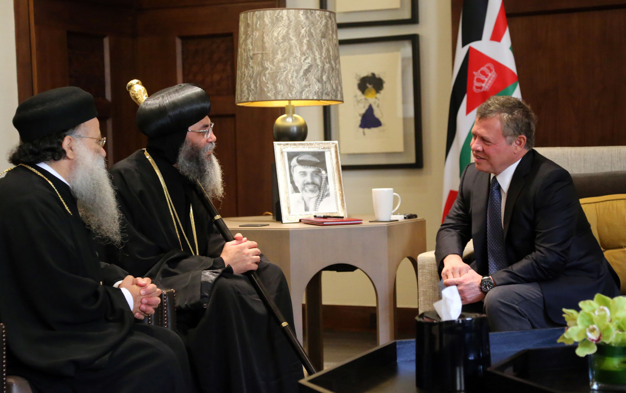 King receives Jerusalem Coptic leader