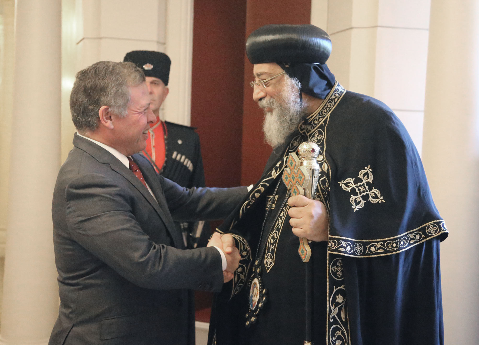 King receives Pope Tawadros II