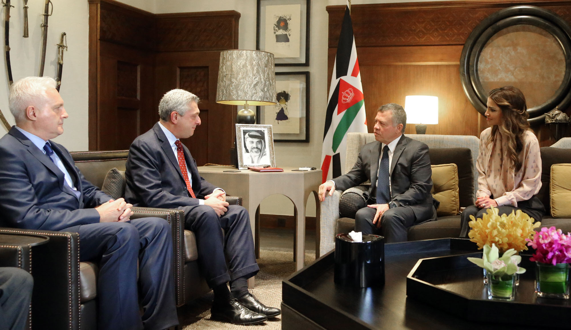 King meets UN High Commissioner for Refugees