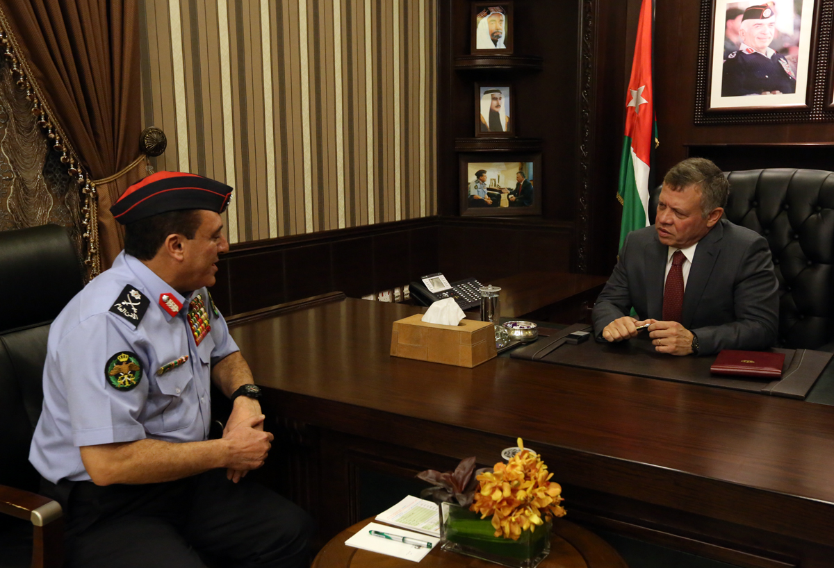 King visits Public Security Directorate
