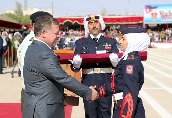 King attends military college graduation ceremony