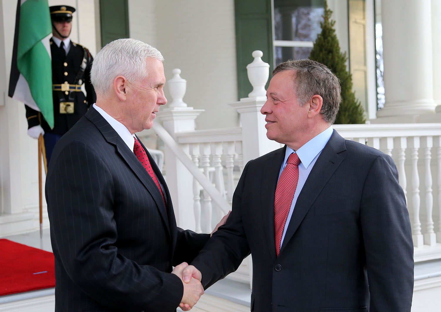 King meets US vice president