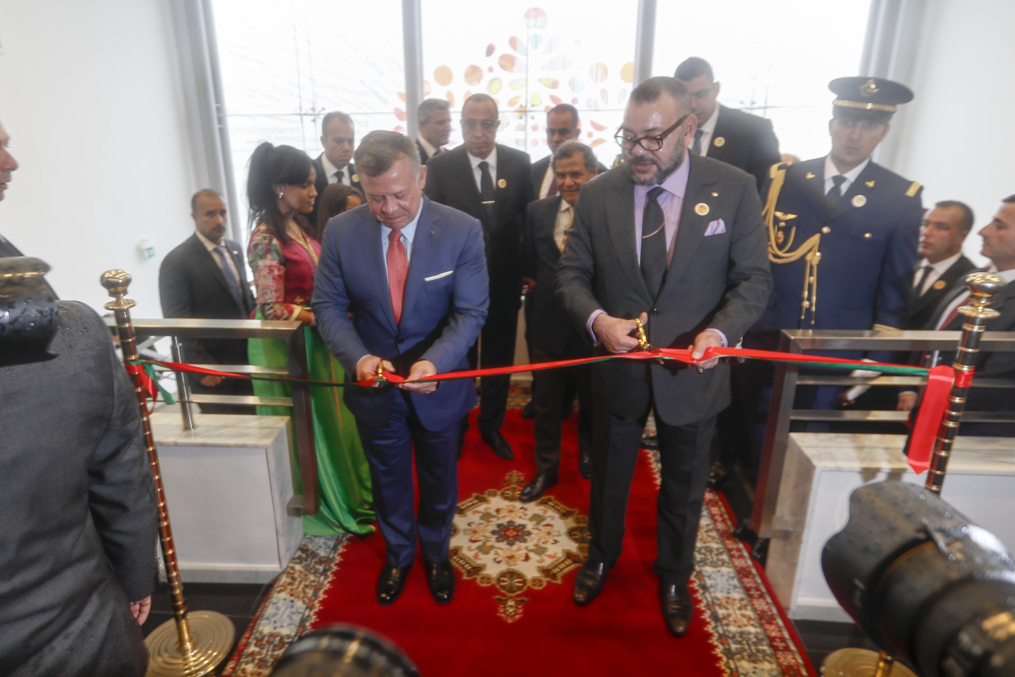 King, Moroccan monarch open African Art Exhibition in Rabat