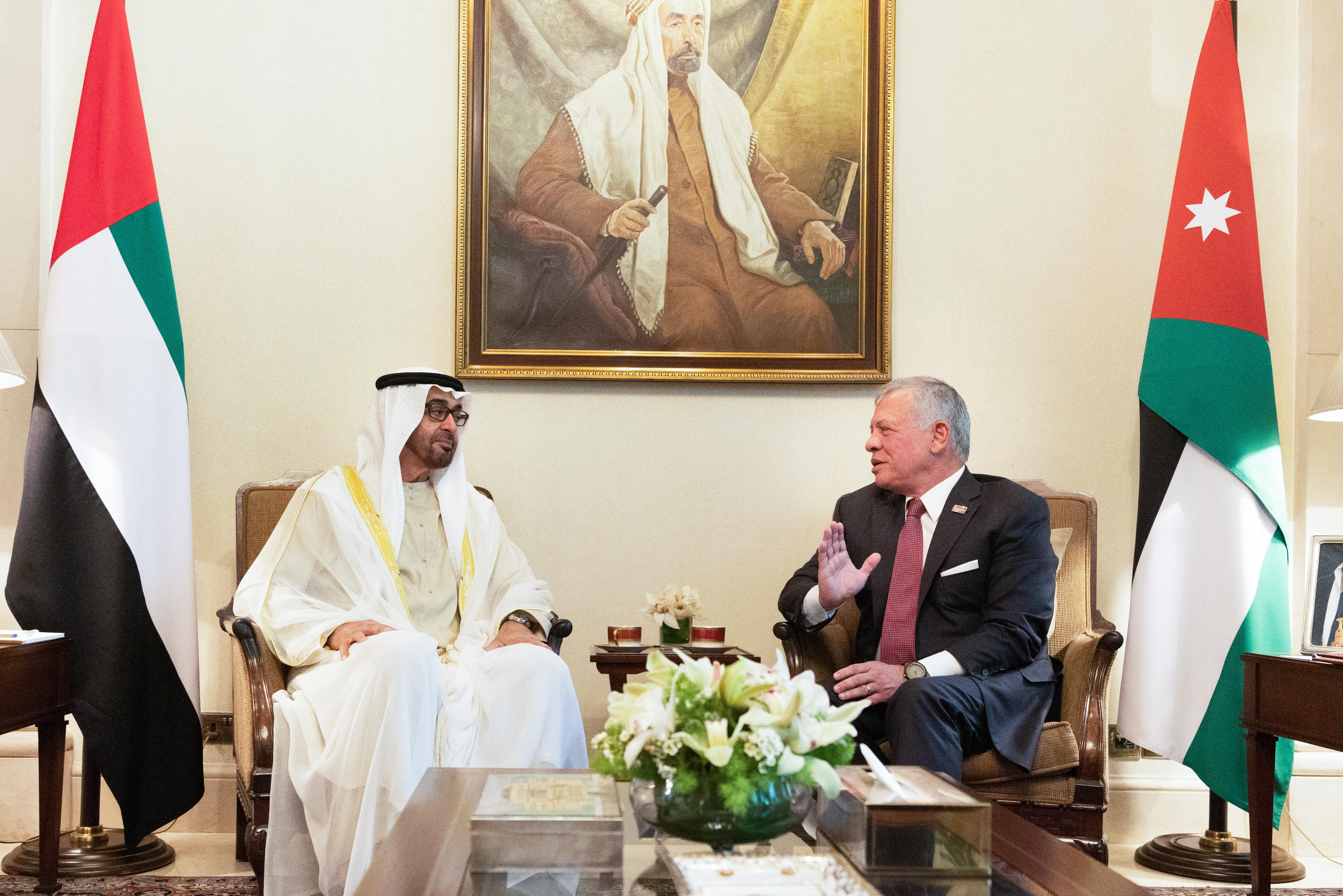 King, UAE president hold talks in Amman