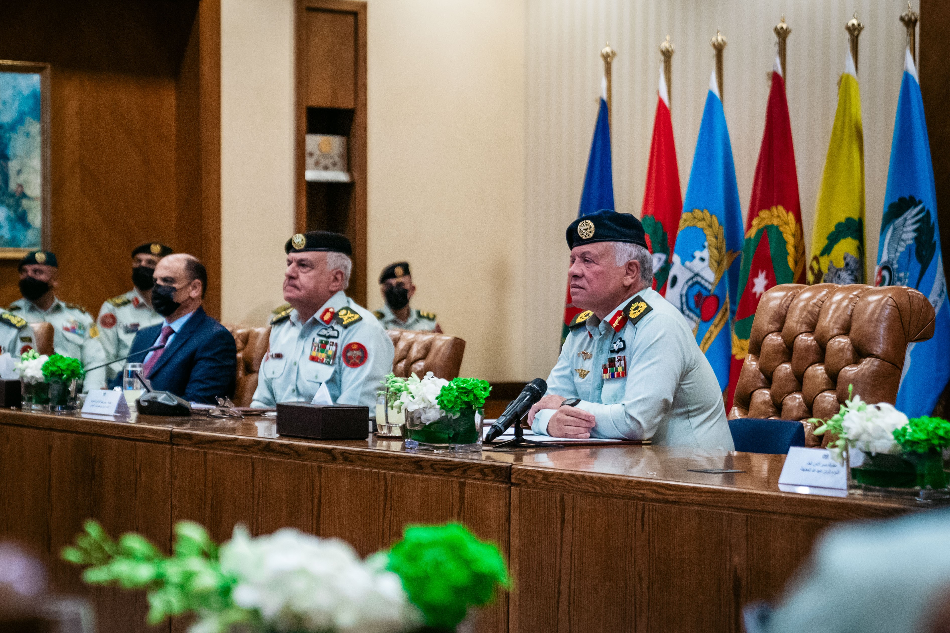 King visits JAF General Command on anniversary of army leadership Arabisation 