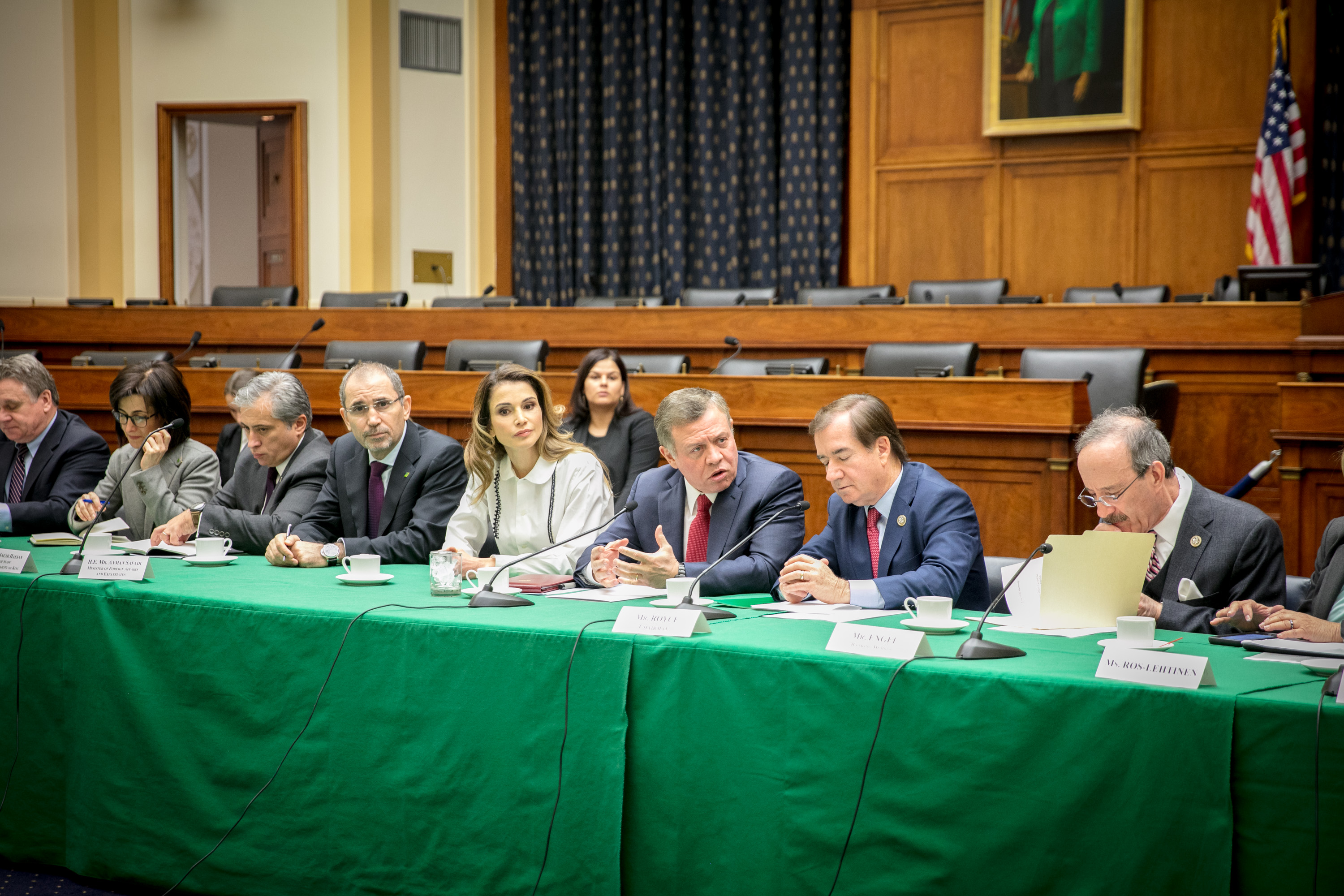 King meets members, committees of US Congress