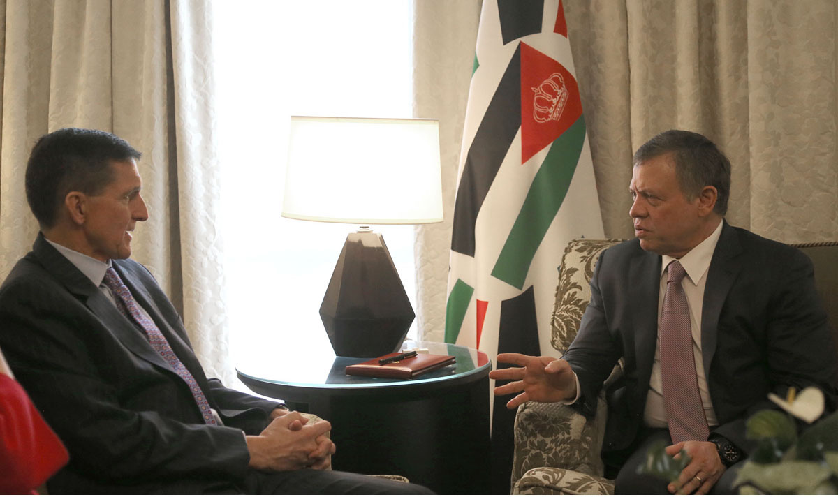 King meets US national security adviser