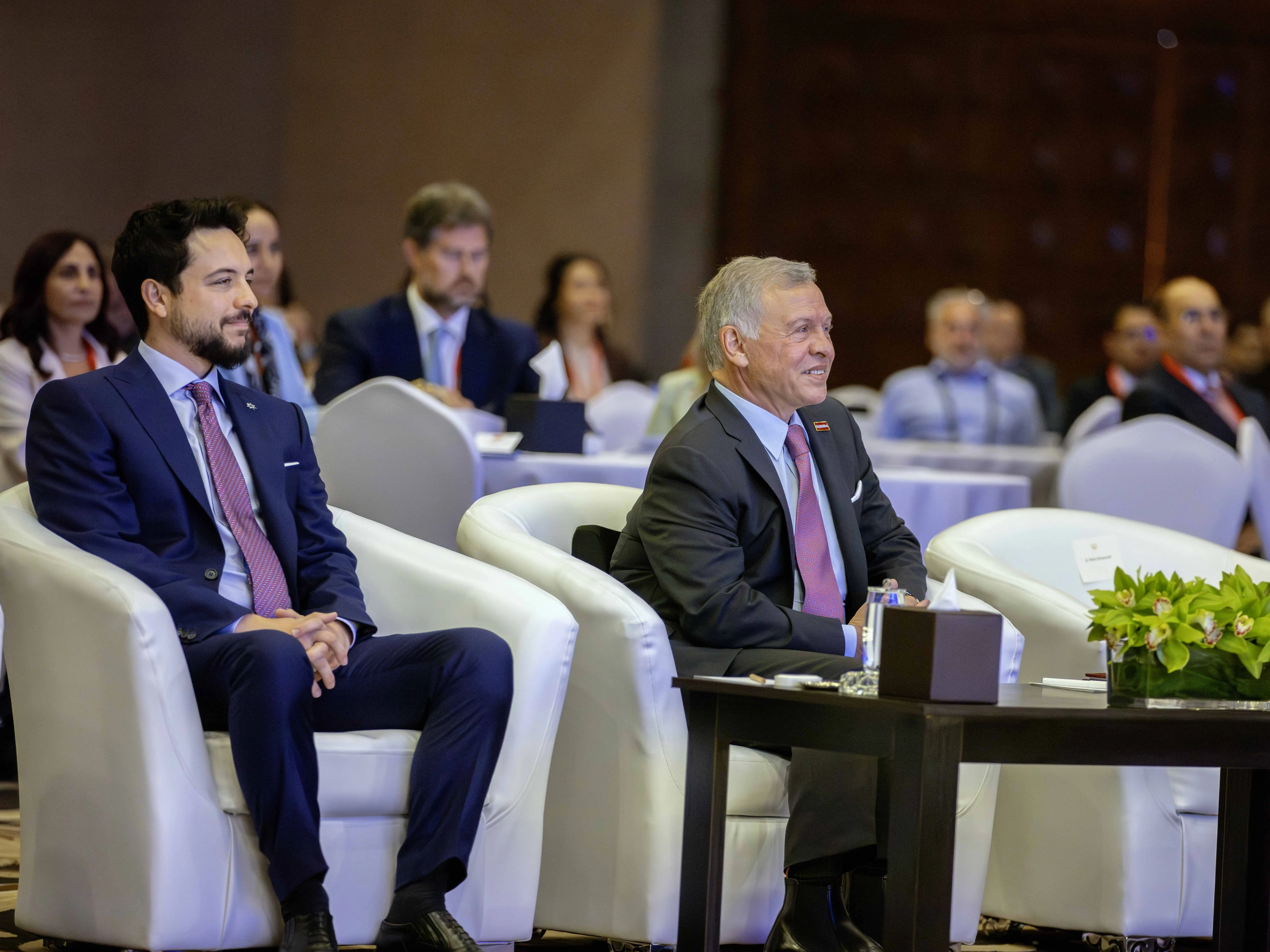King, Crown Prince attend Regional Ocean Summit&rsquo;s main session at Dead Sea