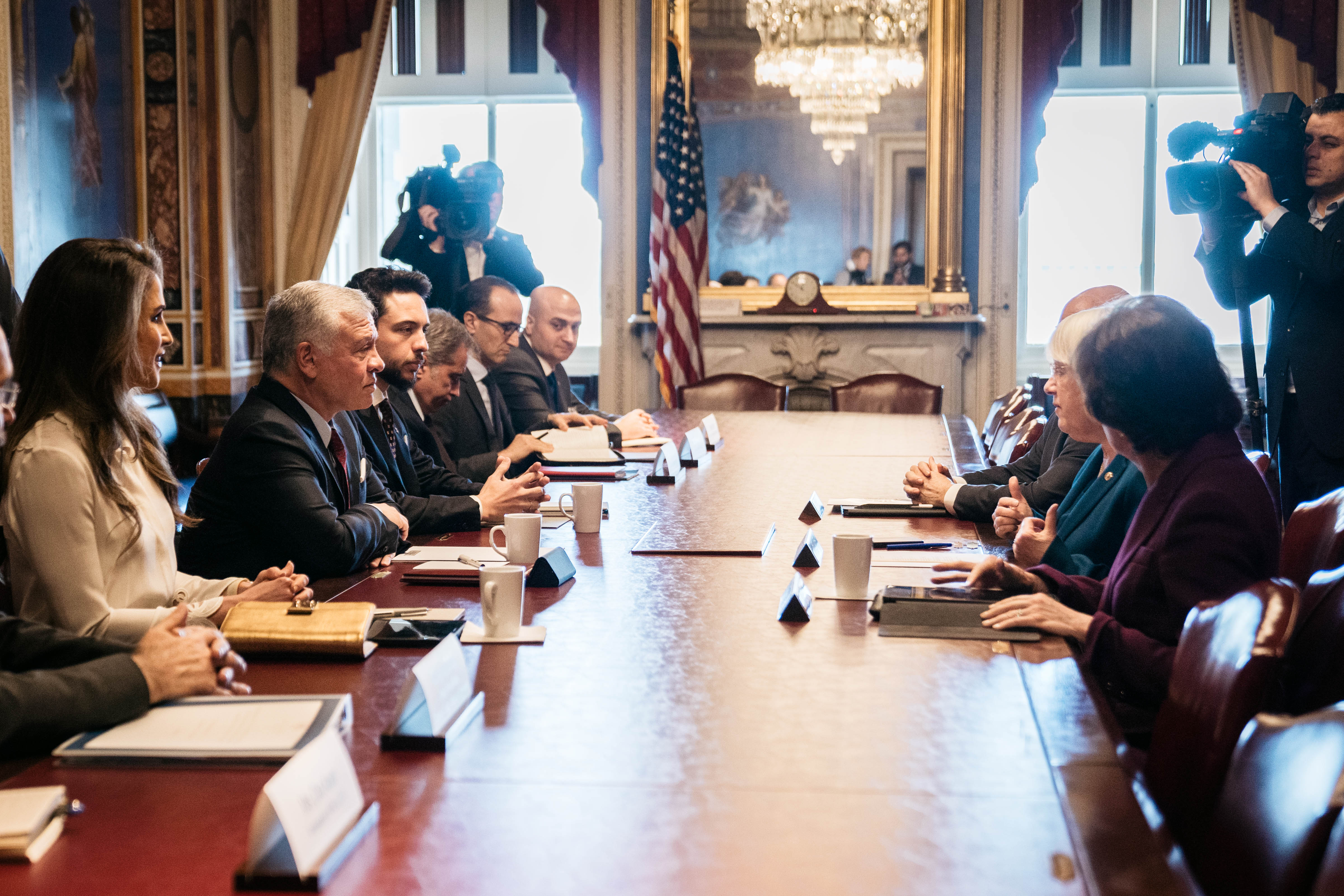 King meets Senate committees on second day at US Congress