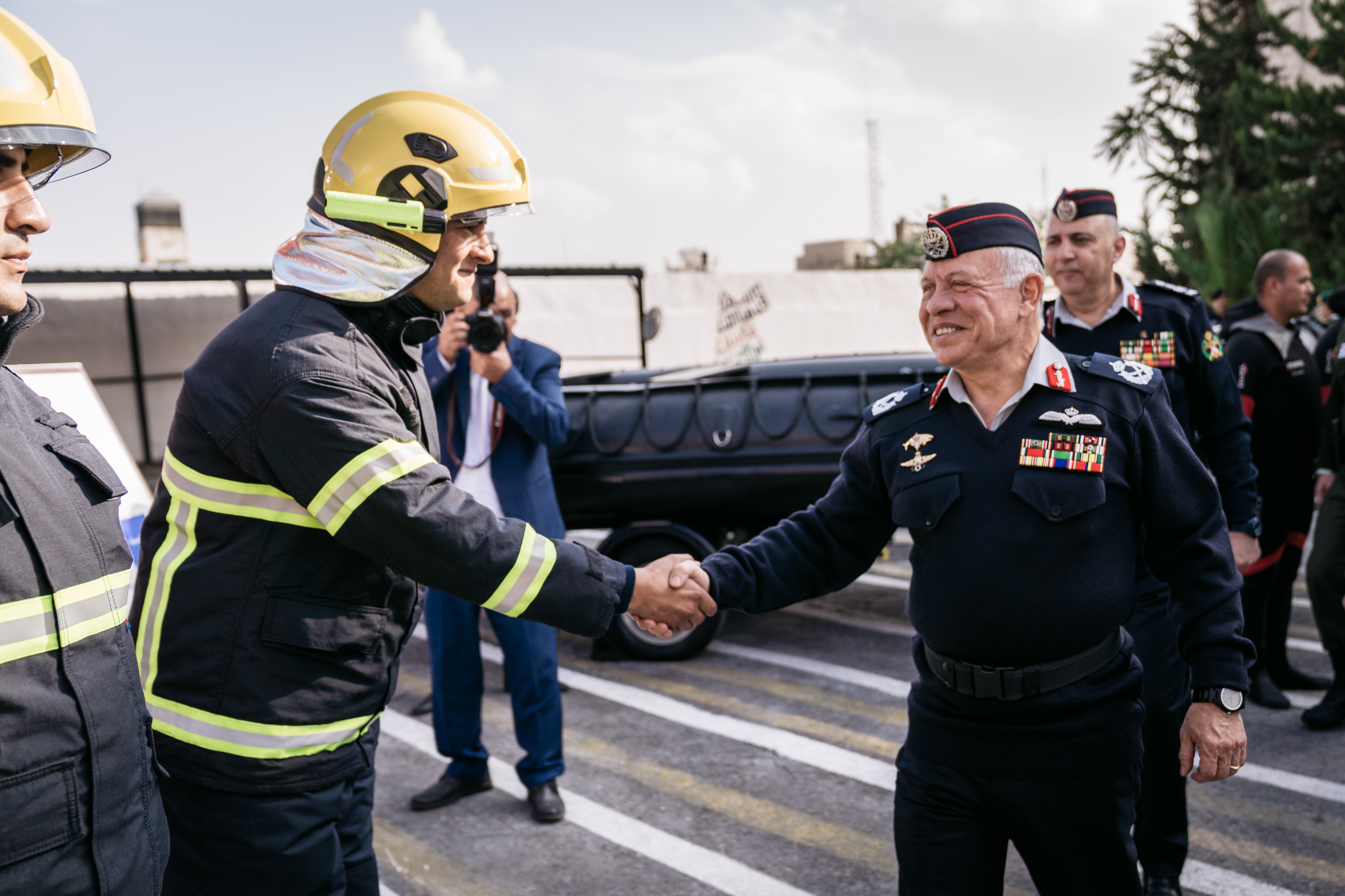 King checks on Civil Defence Department readiness