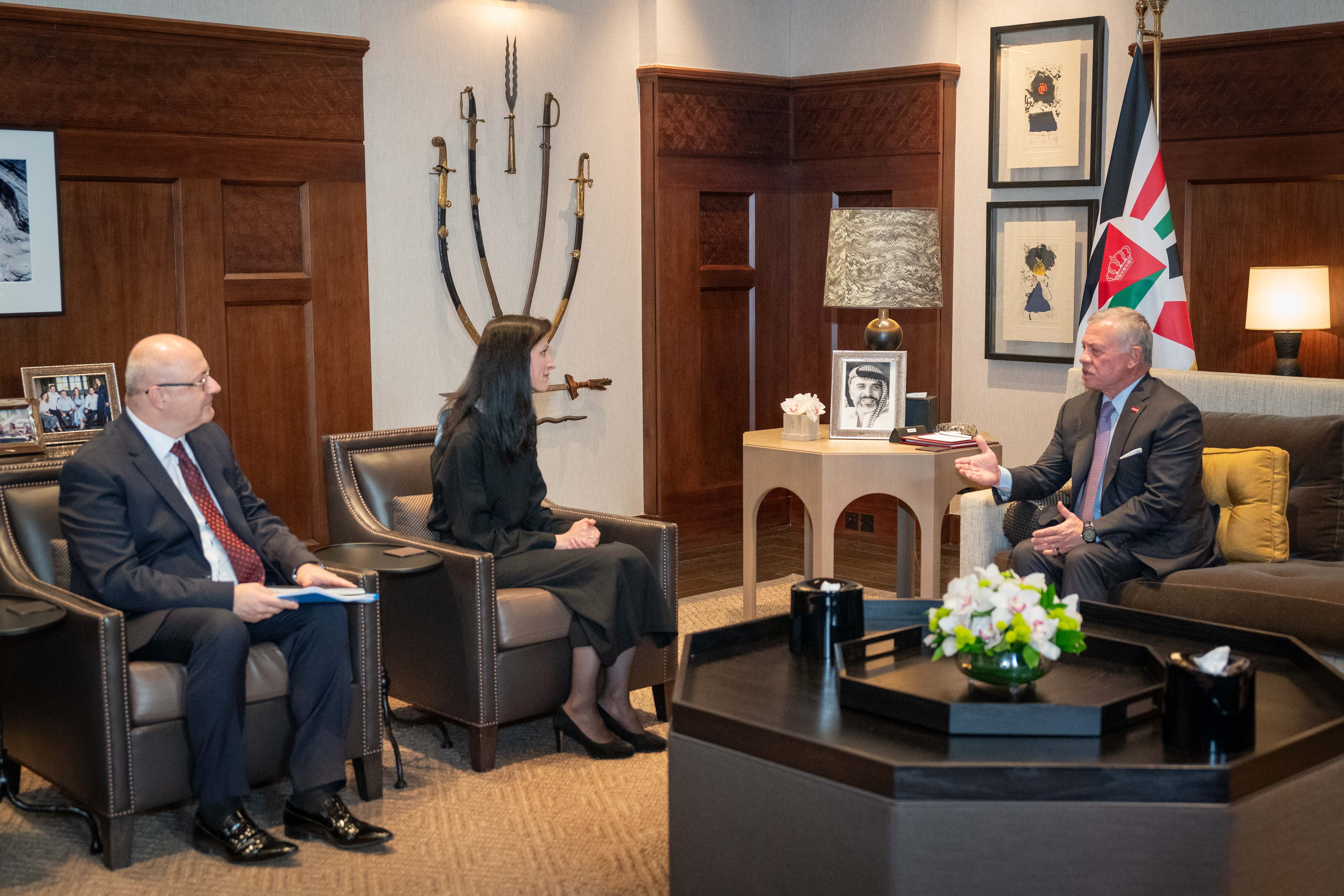 King receives Bulgarian FM as part of ongoing efforts to reach Gaza ceasefire