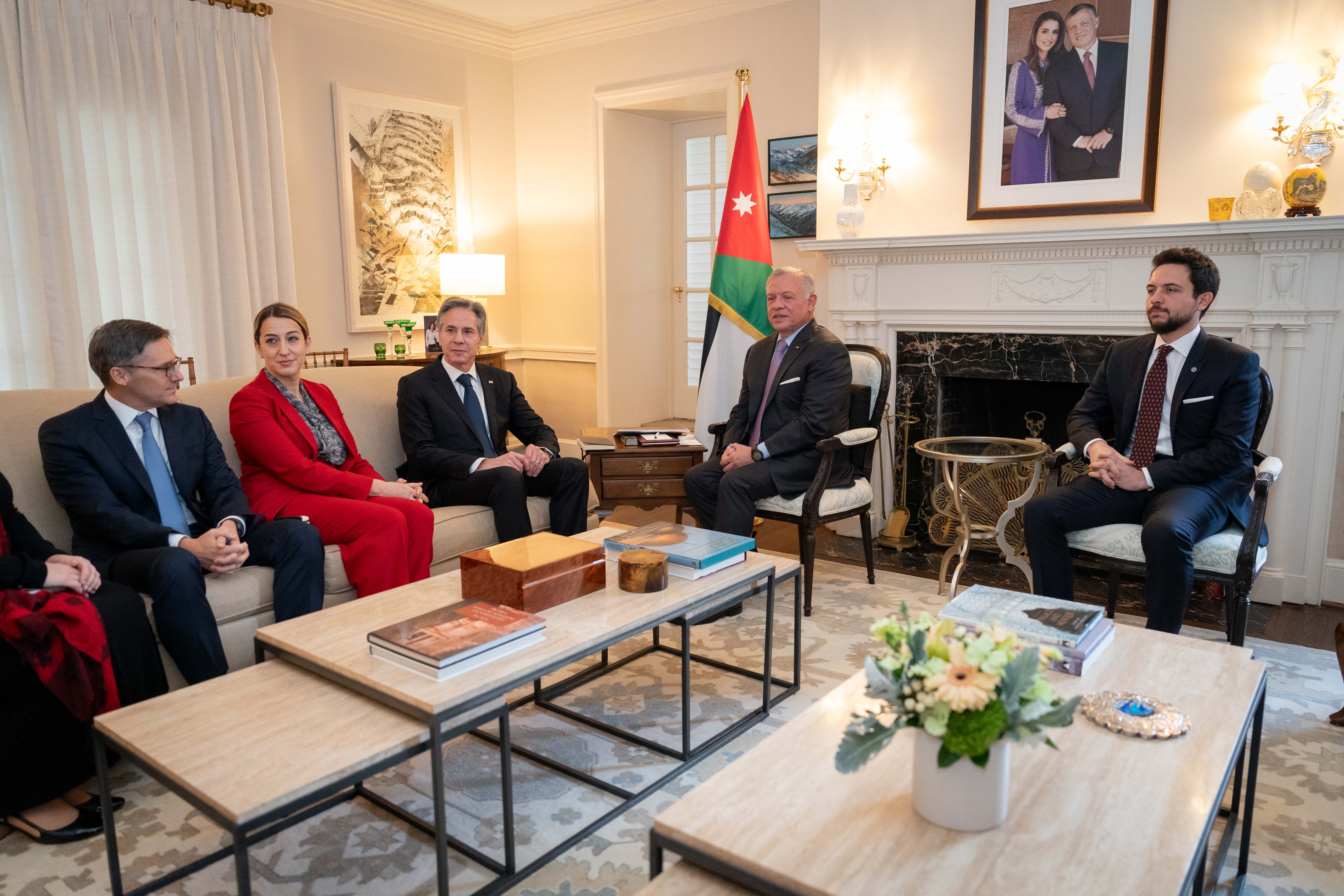 King meets US secretary of state, warns of ramifications of Rafah attack