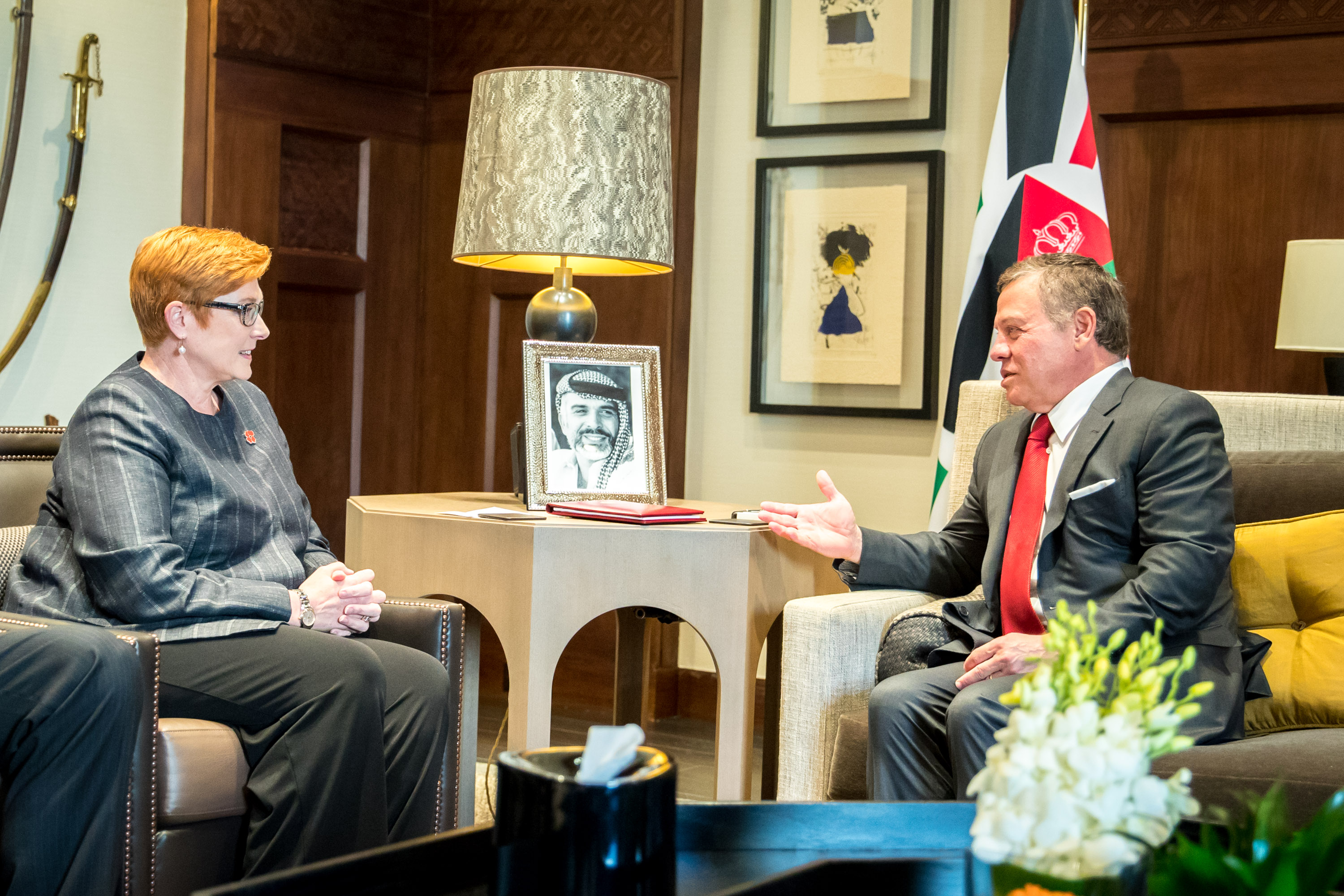King meets Australian defence minister