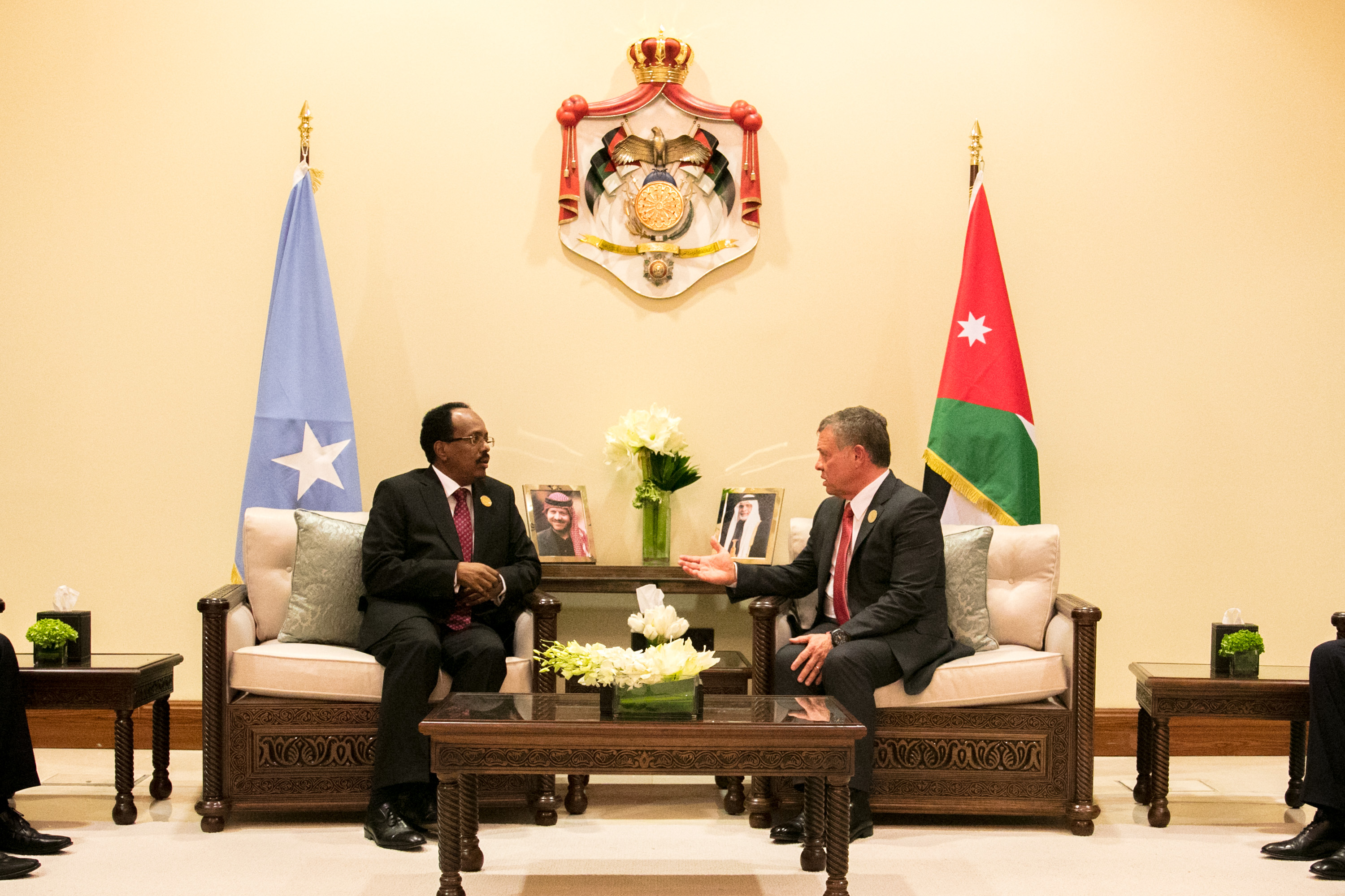 King meets Somalia president