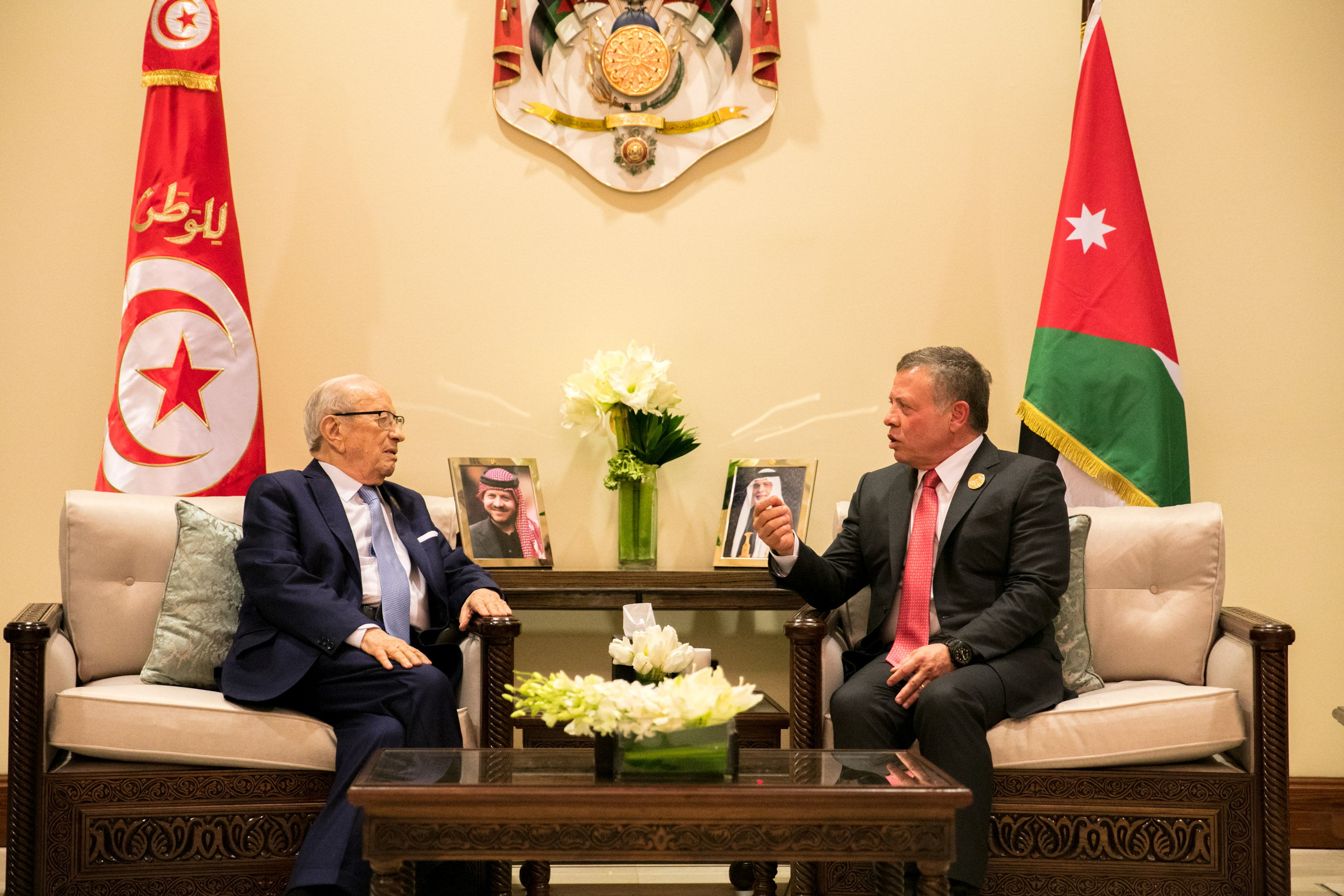 King meets Tunisian president