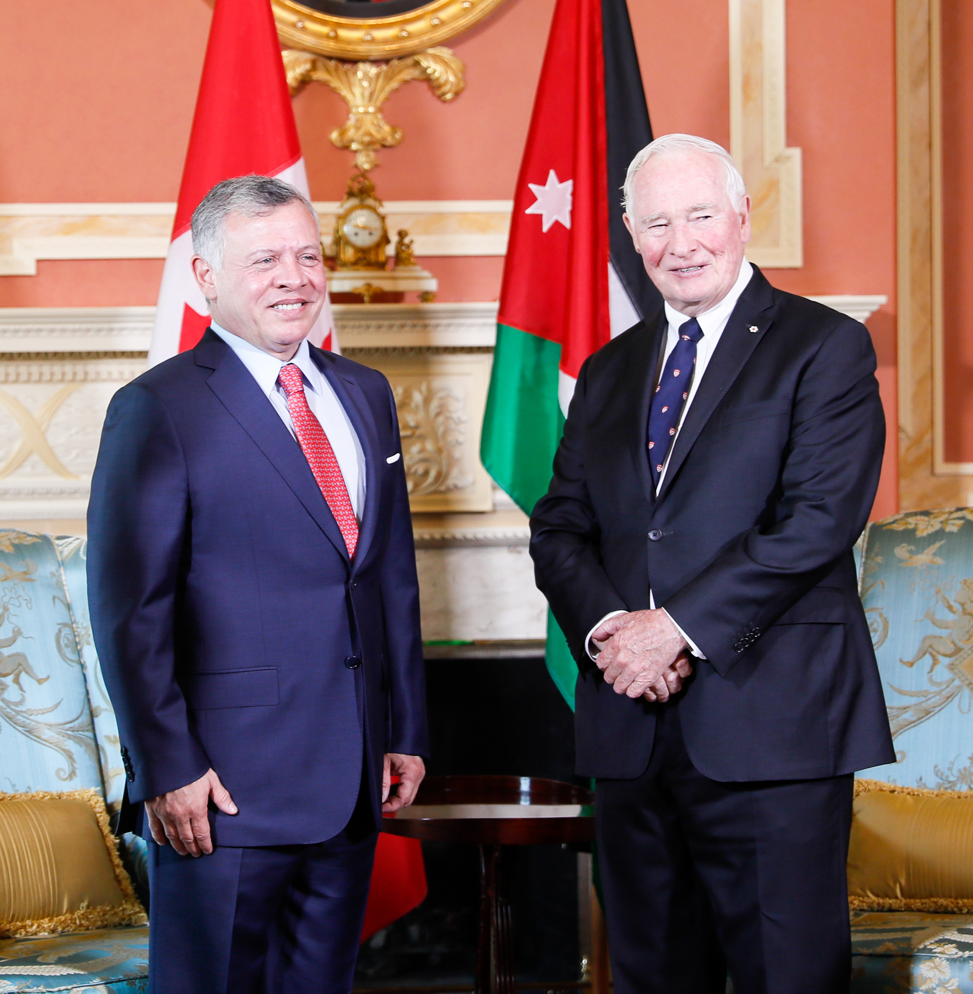King, accompanied by Crown Prince, meets Canada governor general