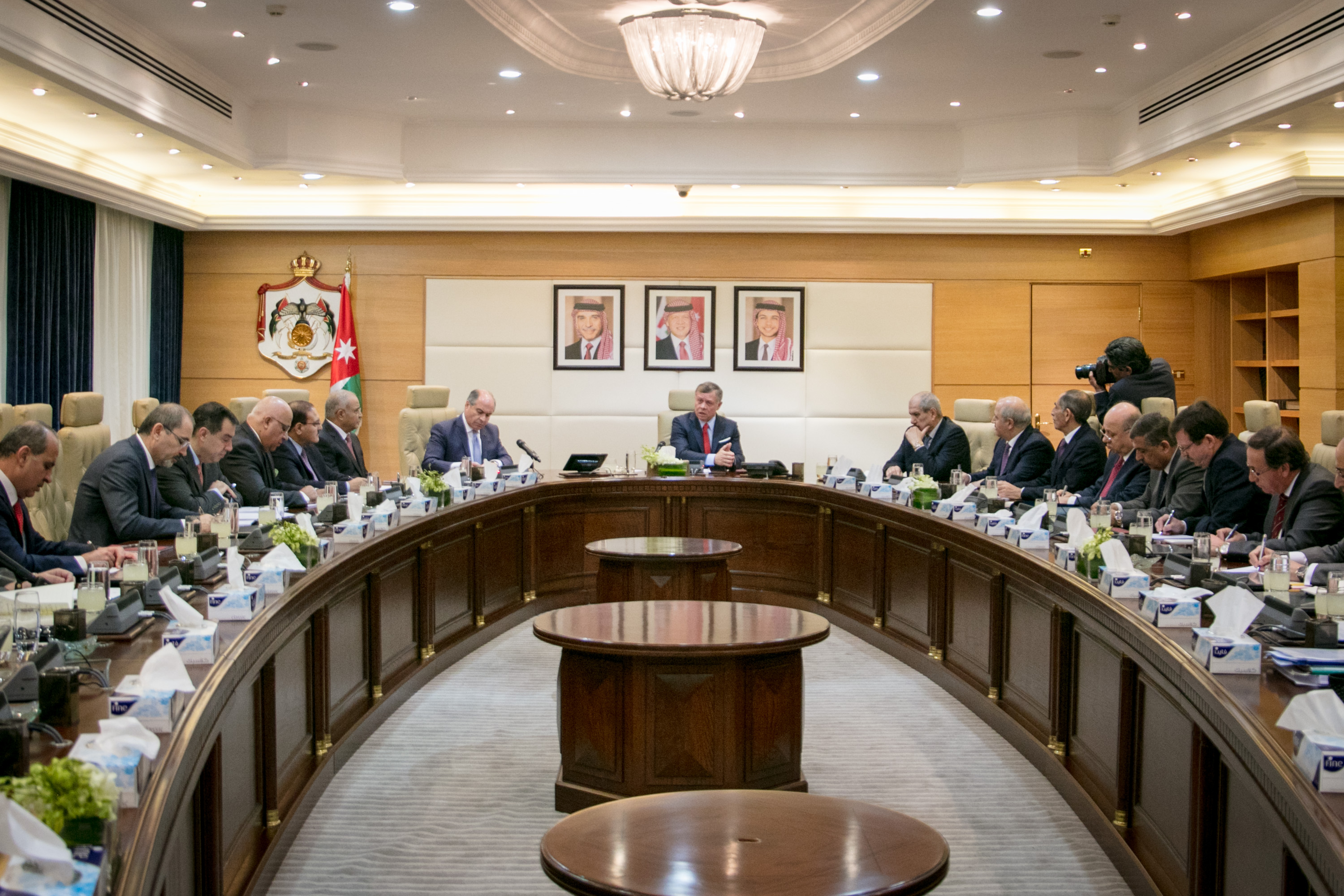 King chairs part of Cabinet meeting