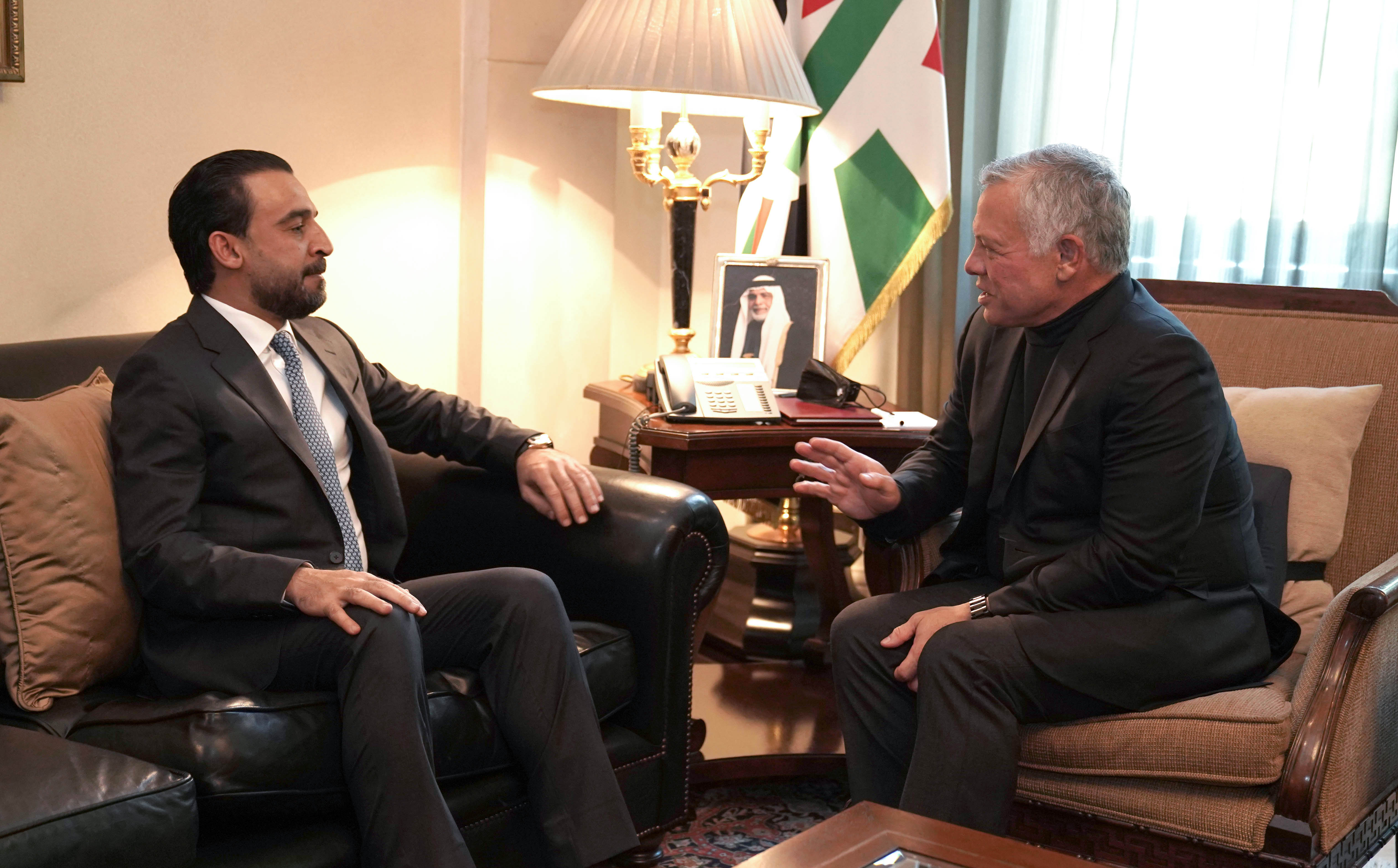 King receives Iraq parliament speaker