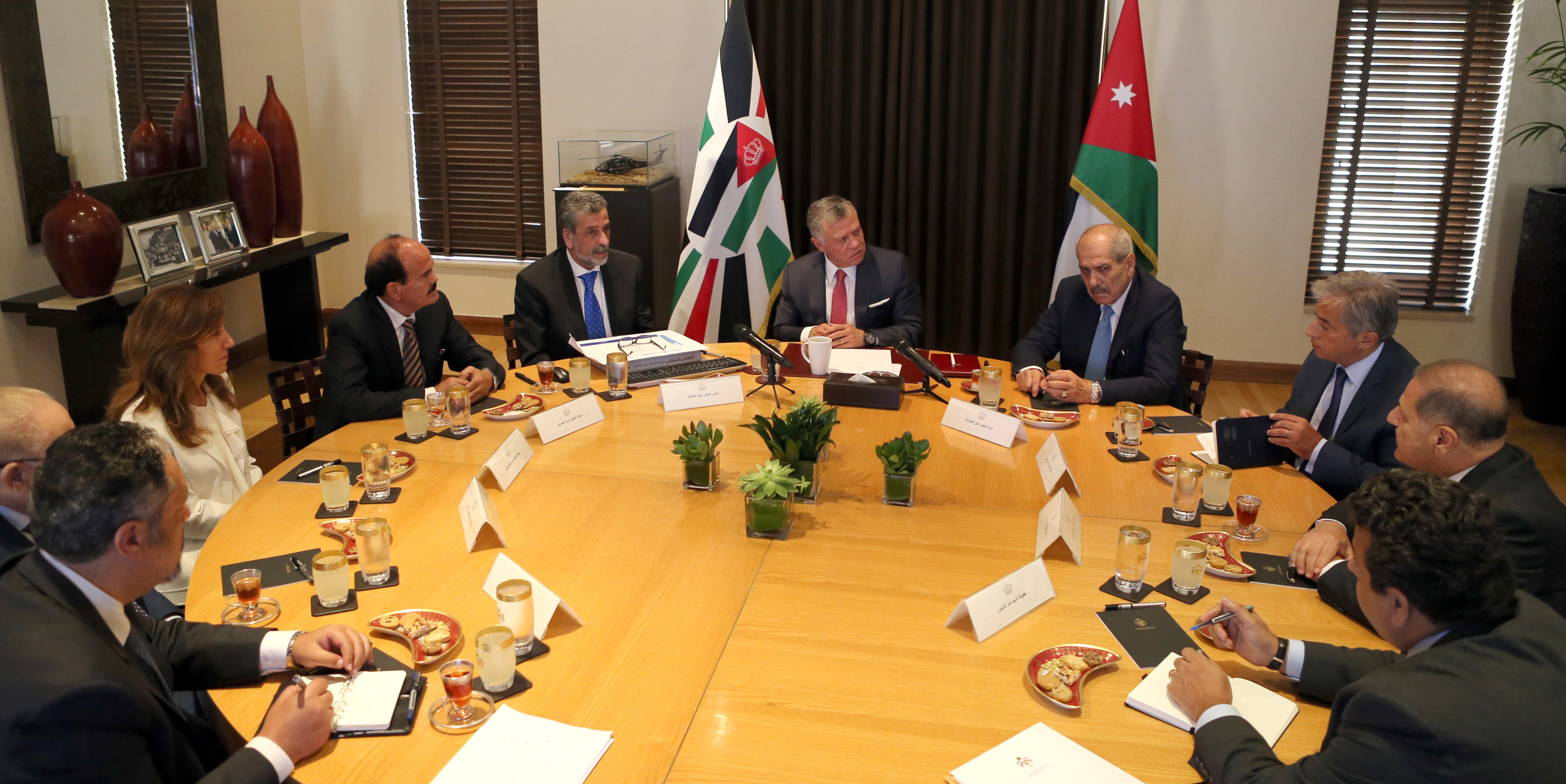 King meets president, members of election commission board
