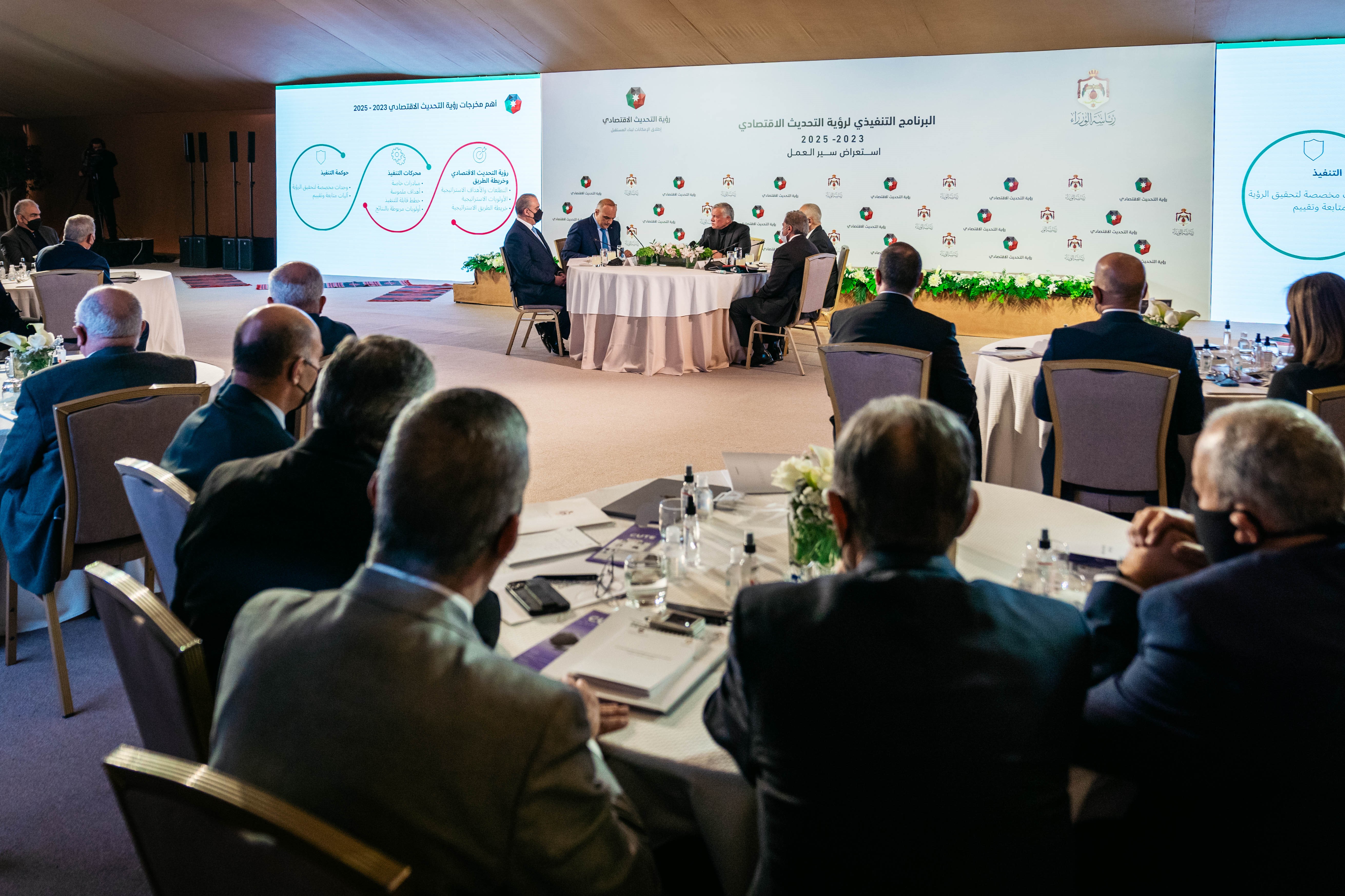 King directs government to commit to timetables for implementing economic vision