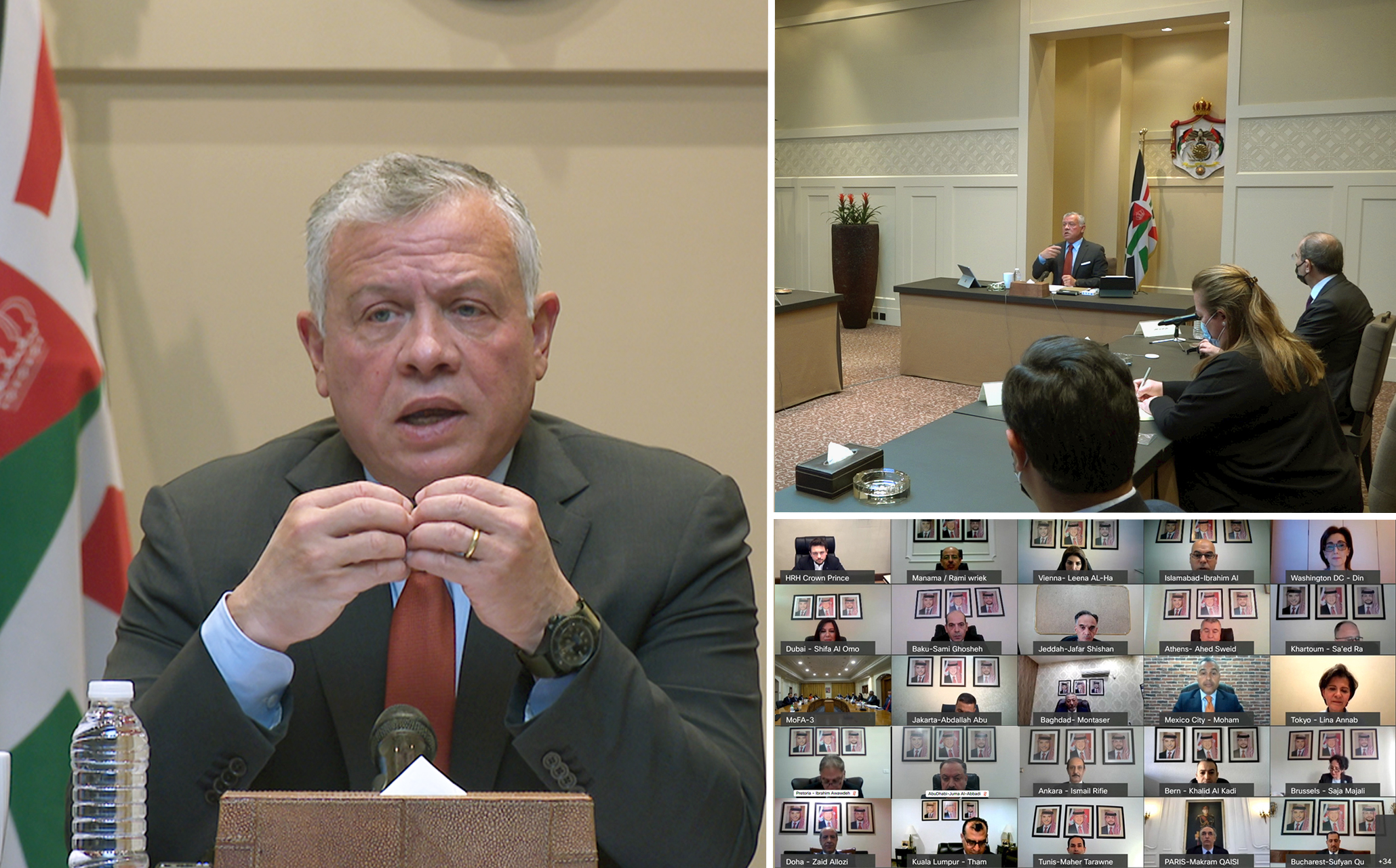 King meets with heads of Jordan&rsquo;s diplomatic missions