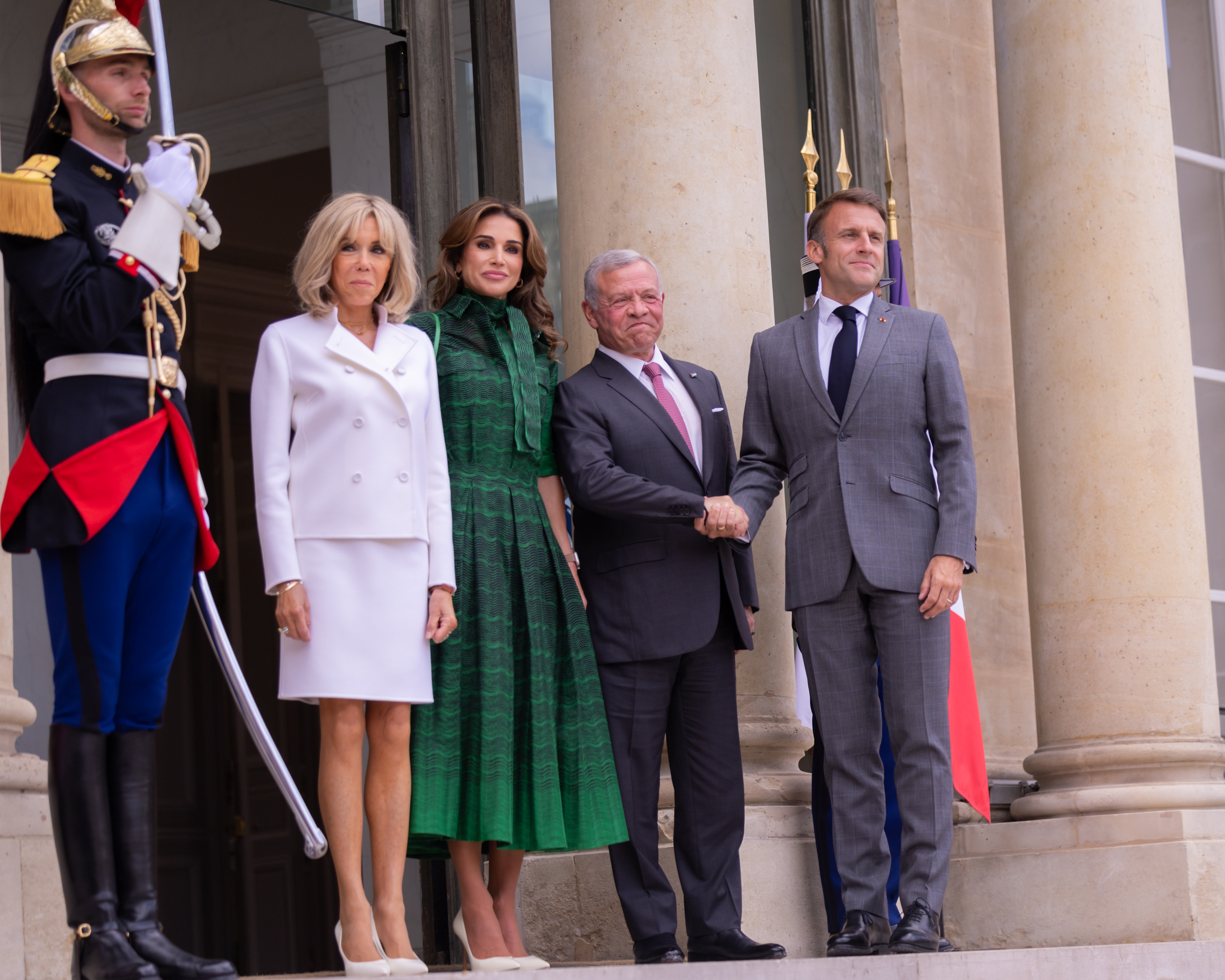 King, France president discuss dangerous developments in Gaza, renew call to increase aid flow