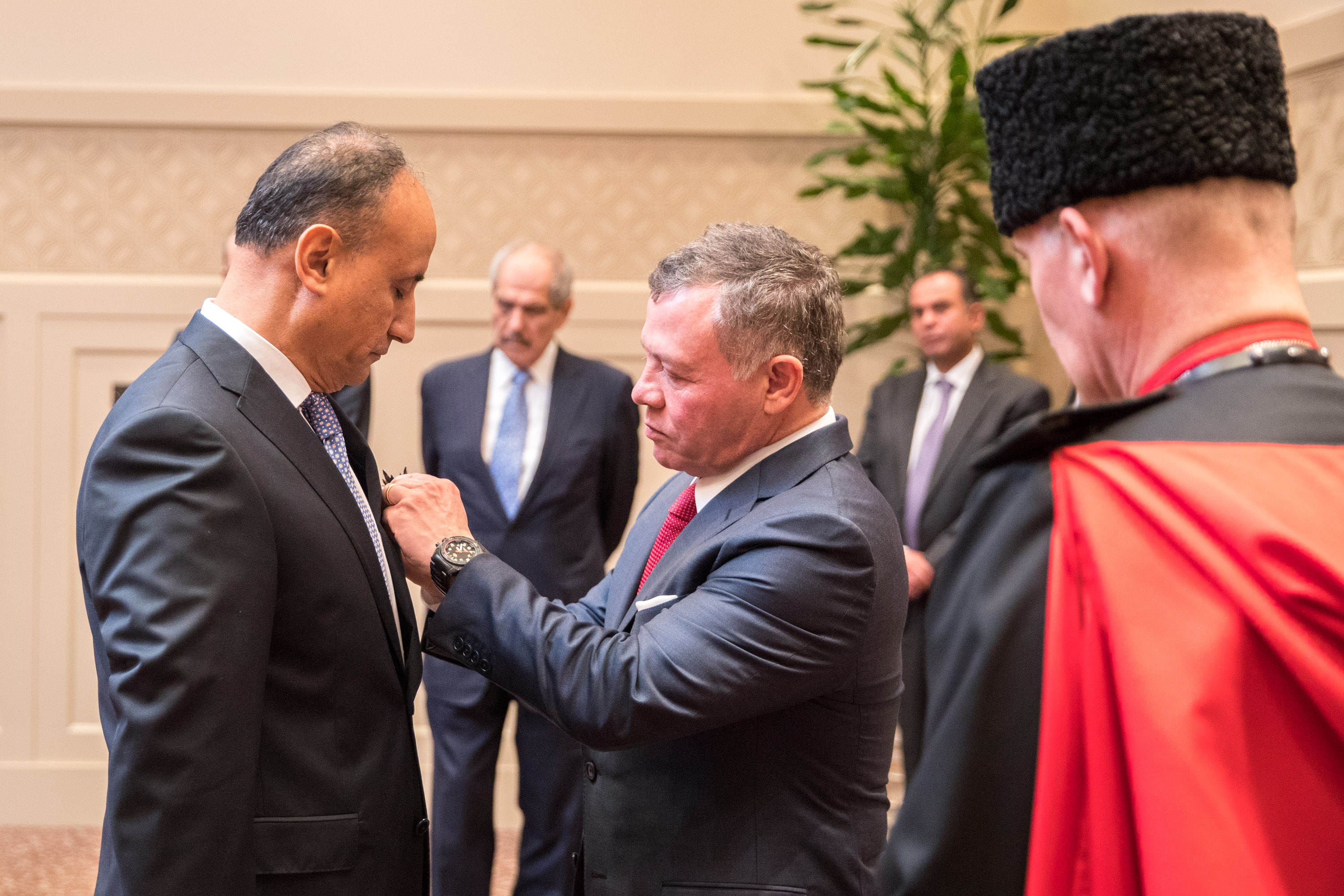 King swears in new ambassadors