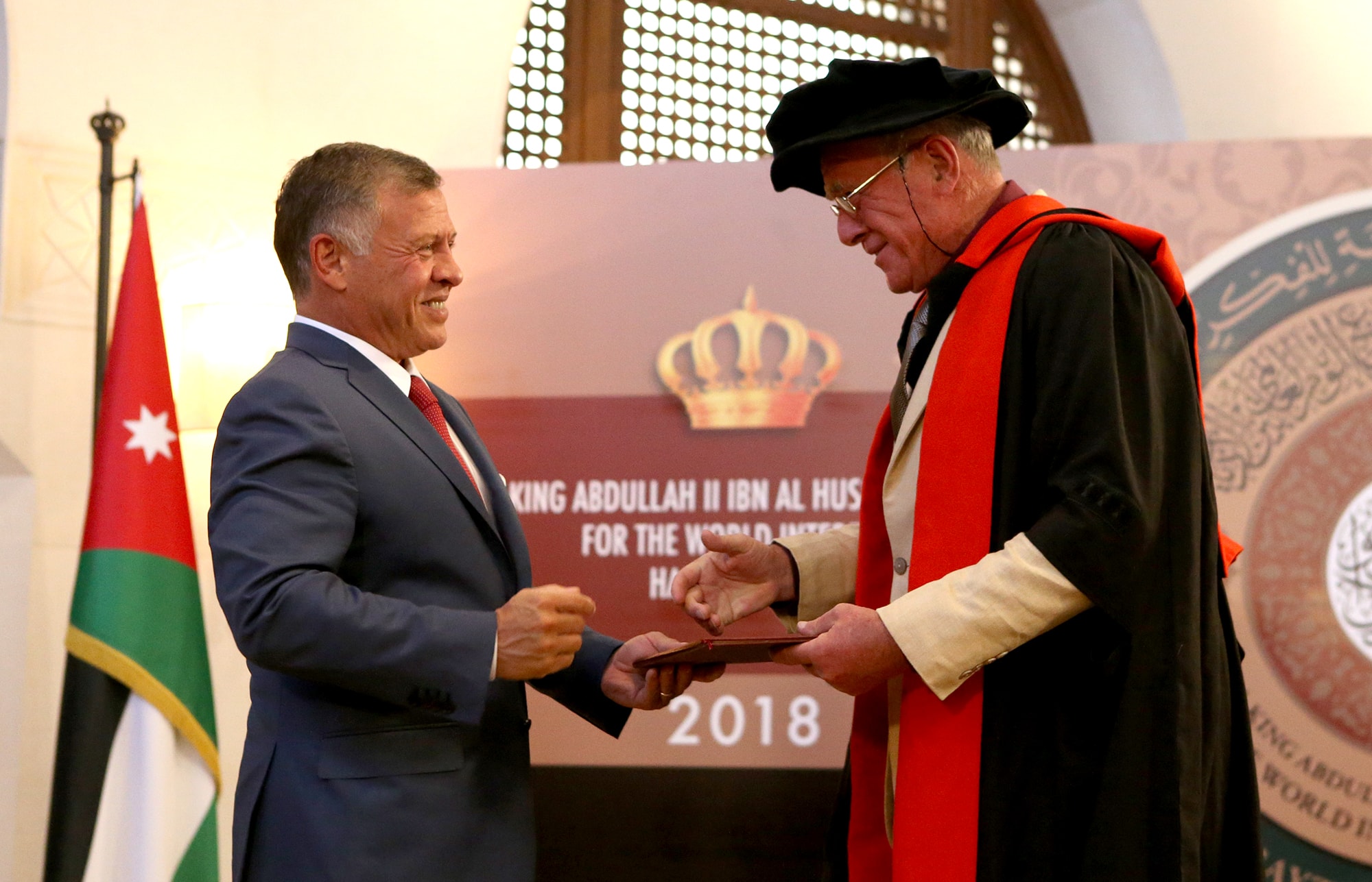 King attends 2018 King Abdullah II World Interfaith Harmony Week Prize ceremony