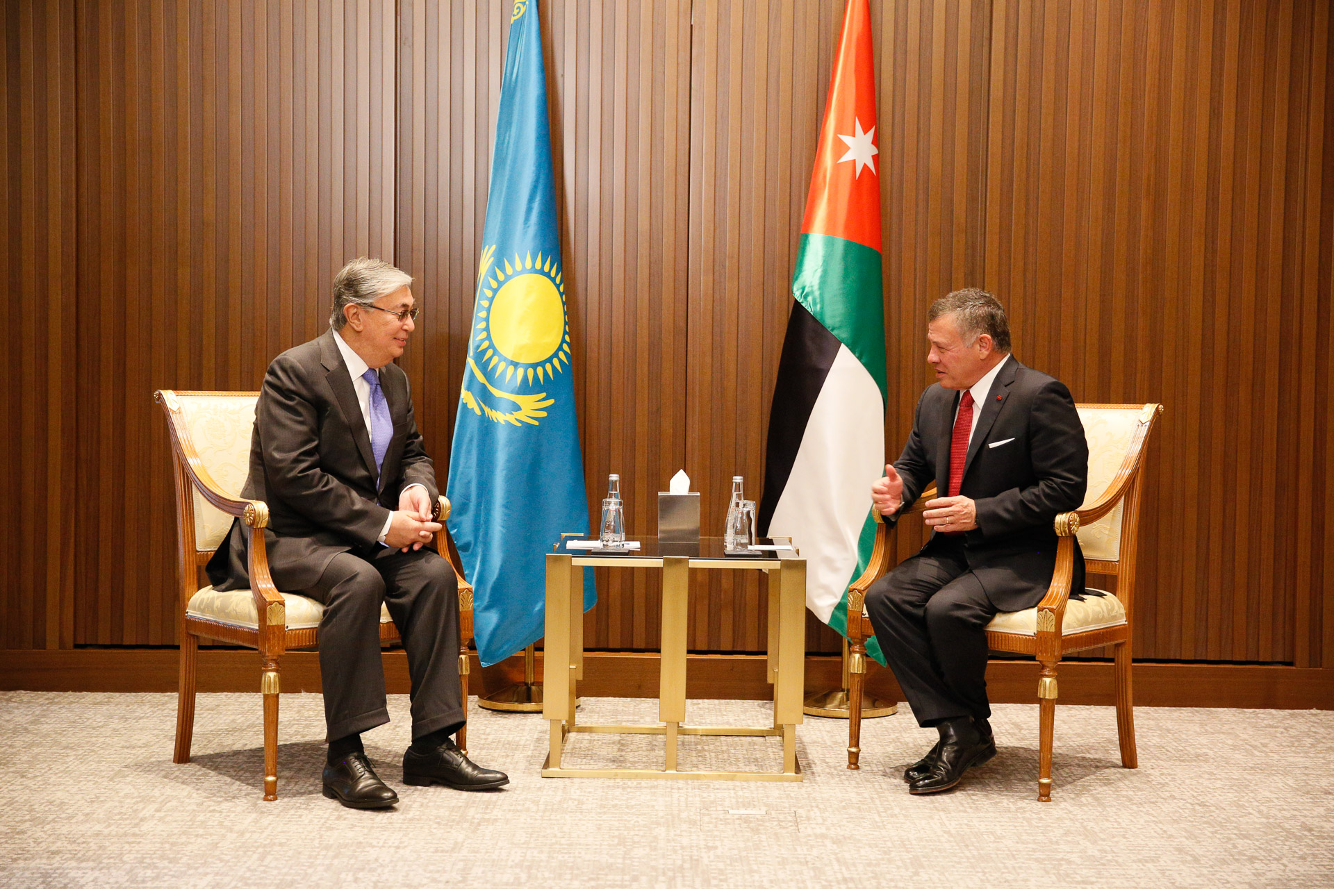 King meets Kazakh PM, senate chairman
