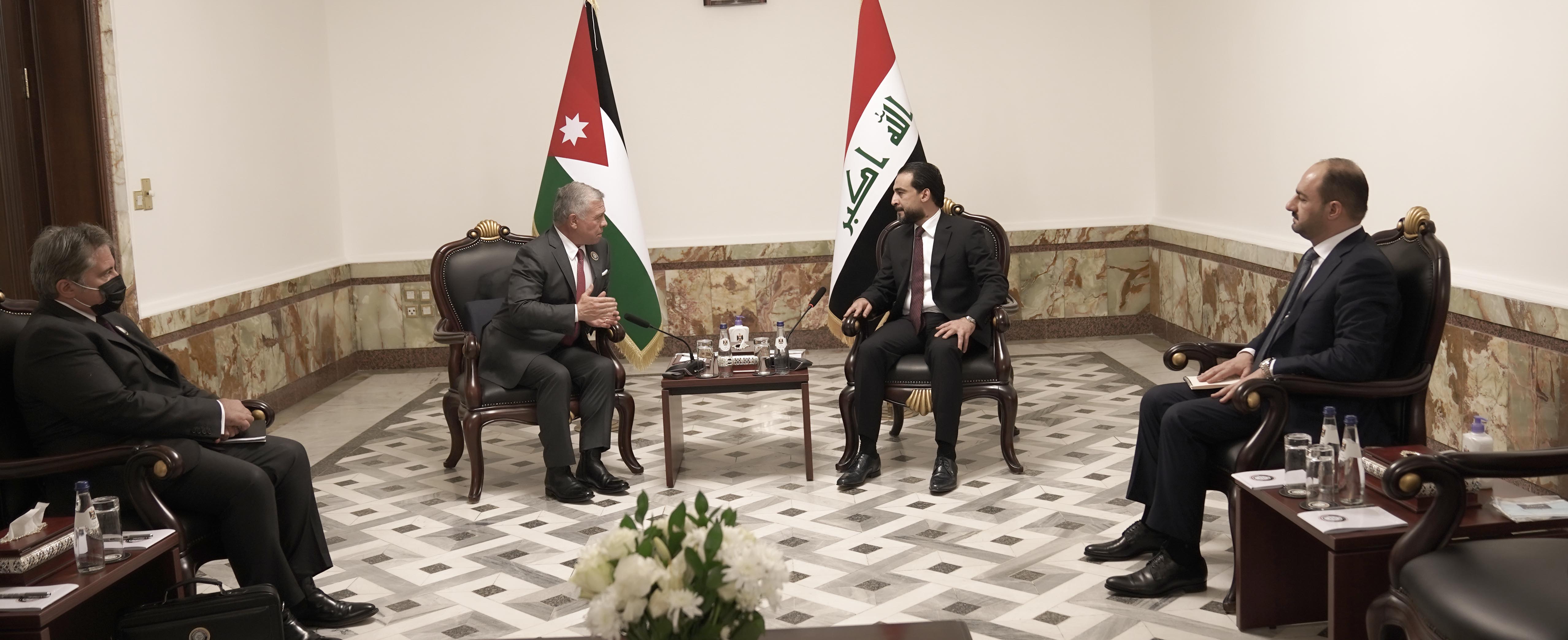 الملك يلتقي رئيس مجلس النواب العراقي