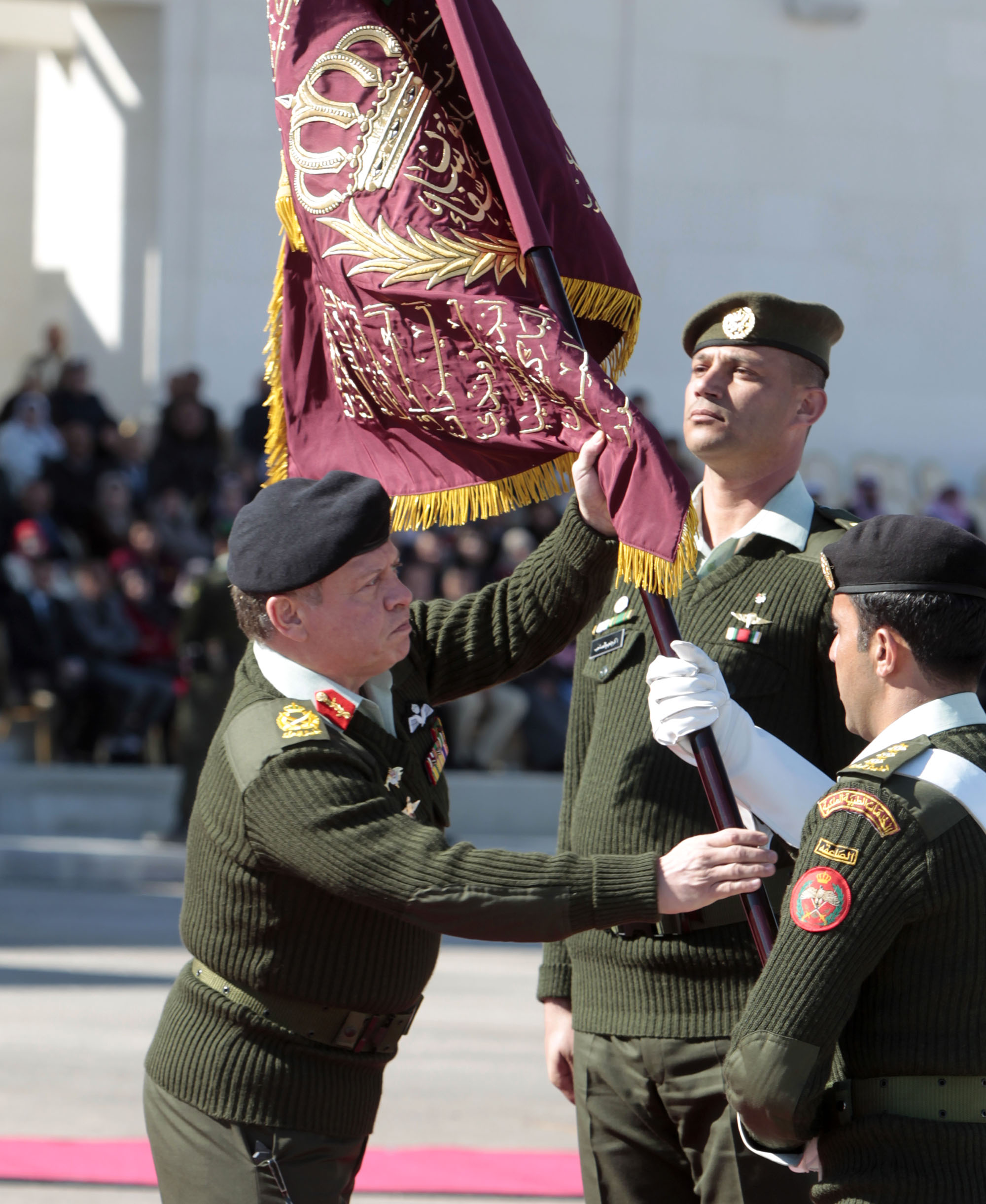 King presents Supreme Commander&rsquo;s Colours to Royal Medical Services