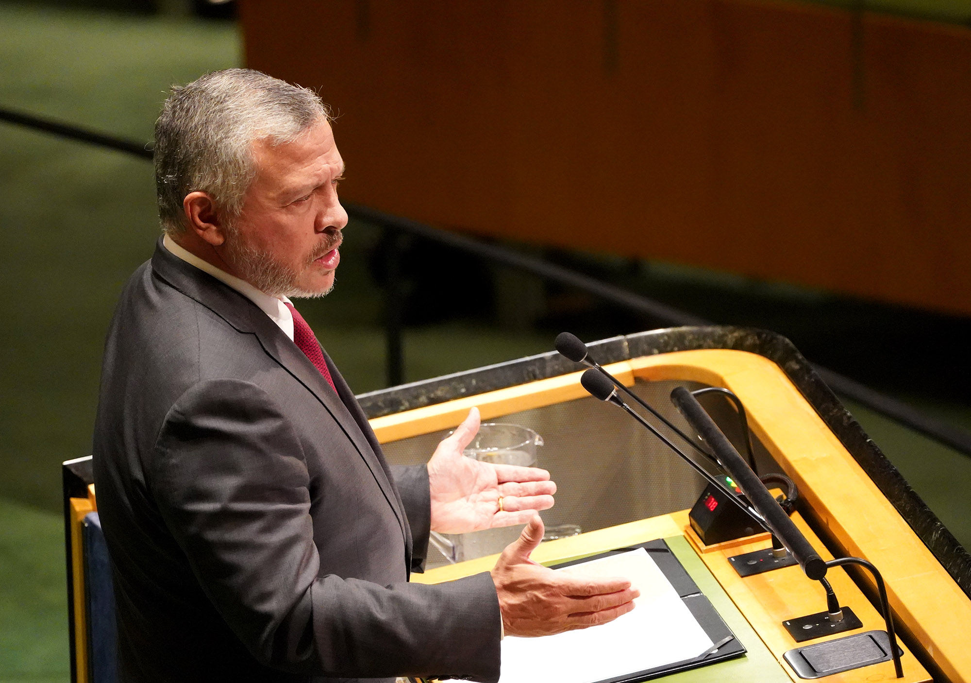 King delivers Jordan&rsquo;s address at UN, says continued occupation of Palestinian territory a global moral tragedy
